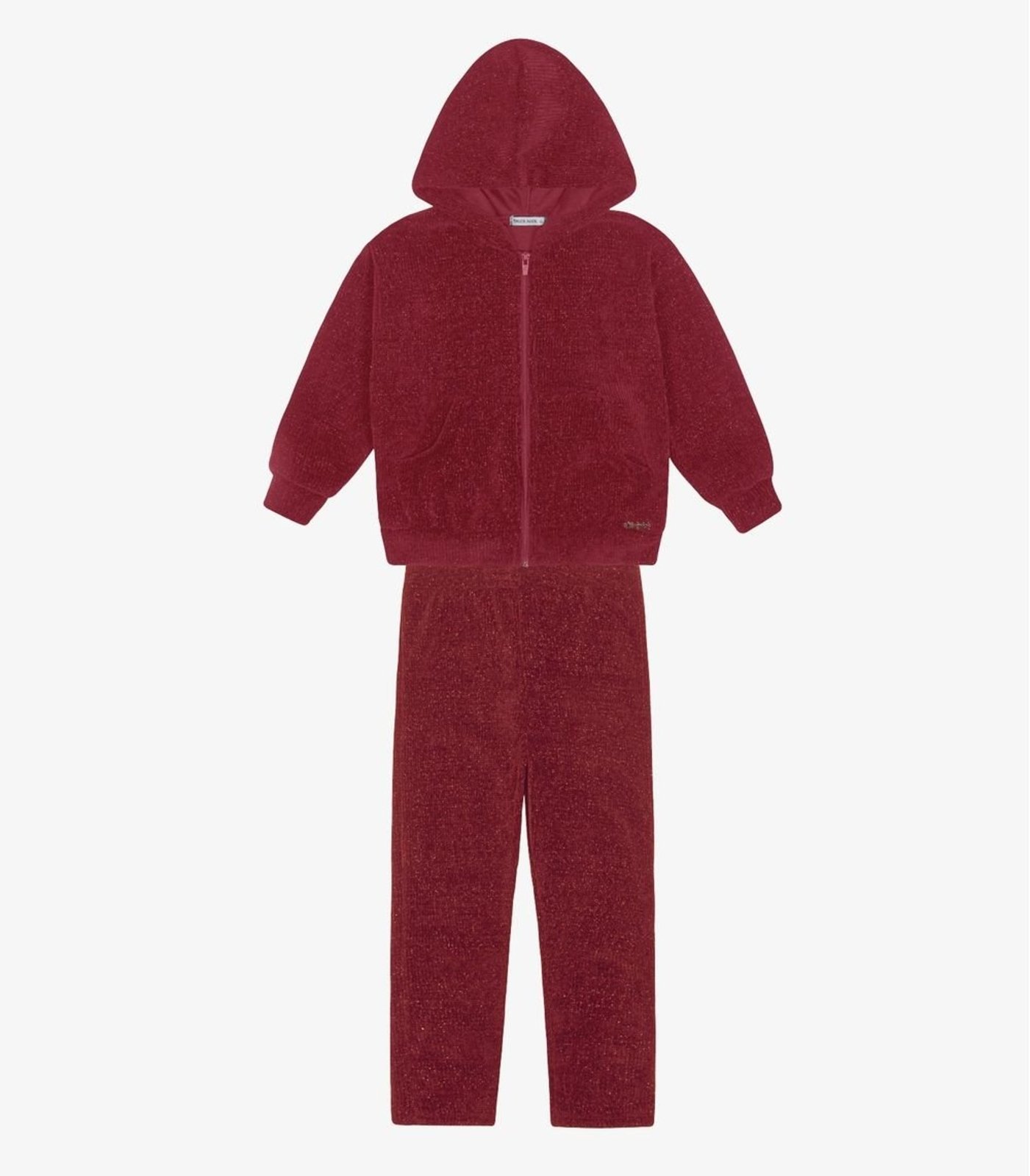 Infantil - Conjunto Jaqueta Com Capuz e CalçaTrick Nick Vermelho