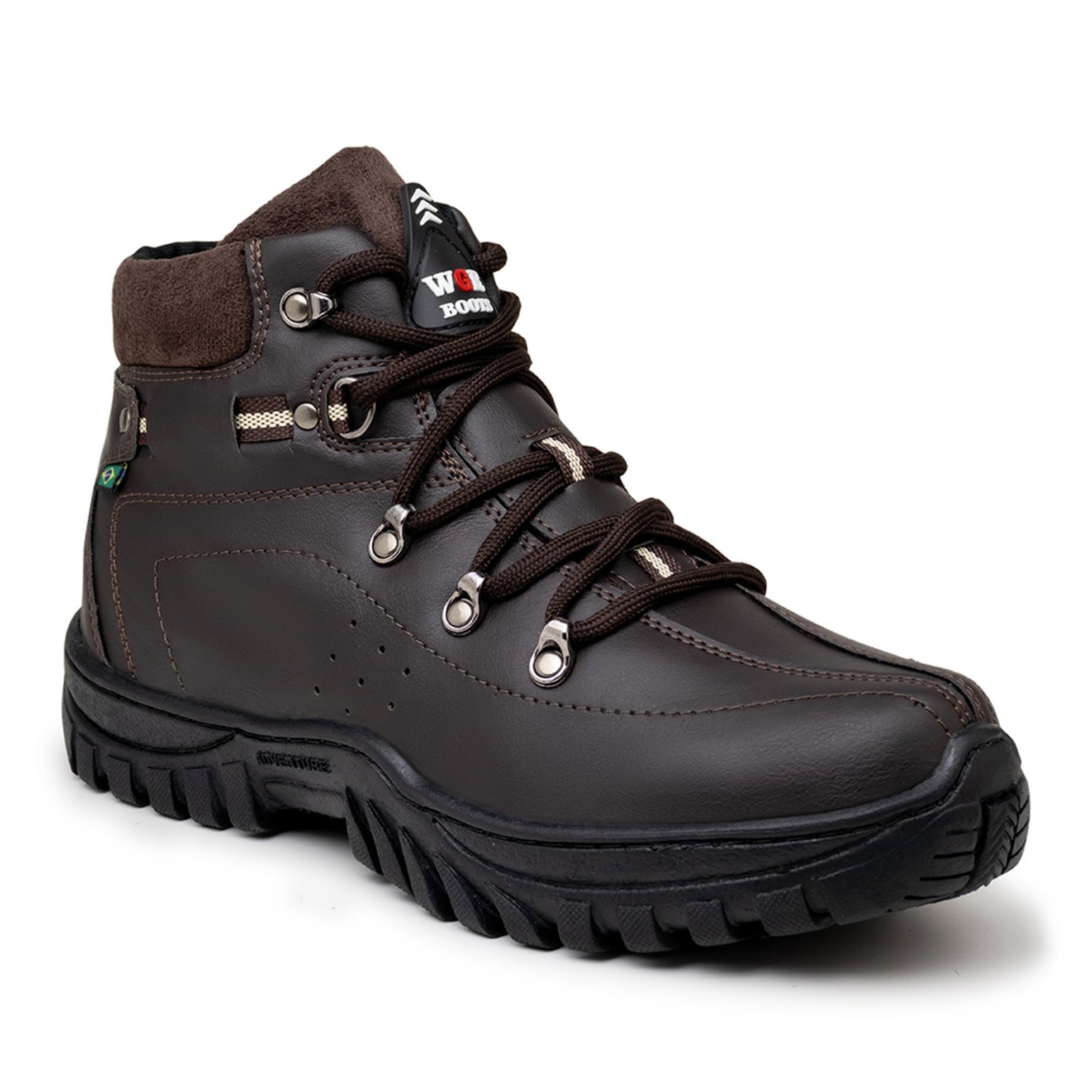 Vista 3 Coturno Feminino Bota Segurança Do Trabalho Lavini Shoes café Lavini Shoes café