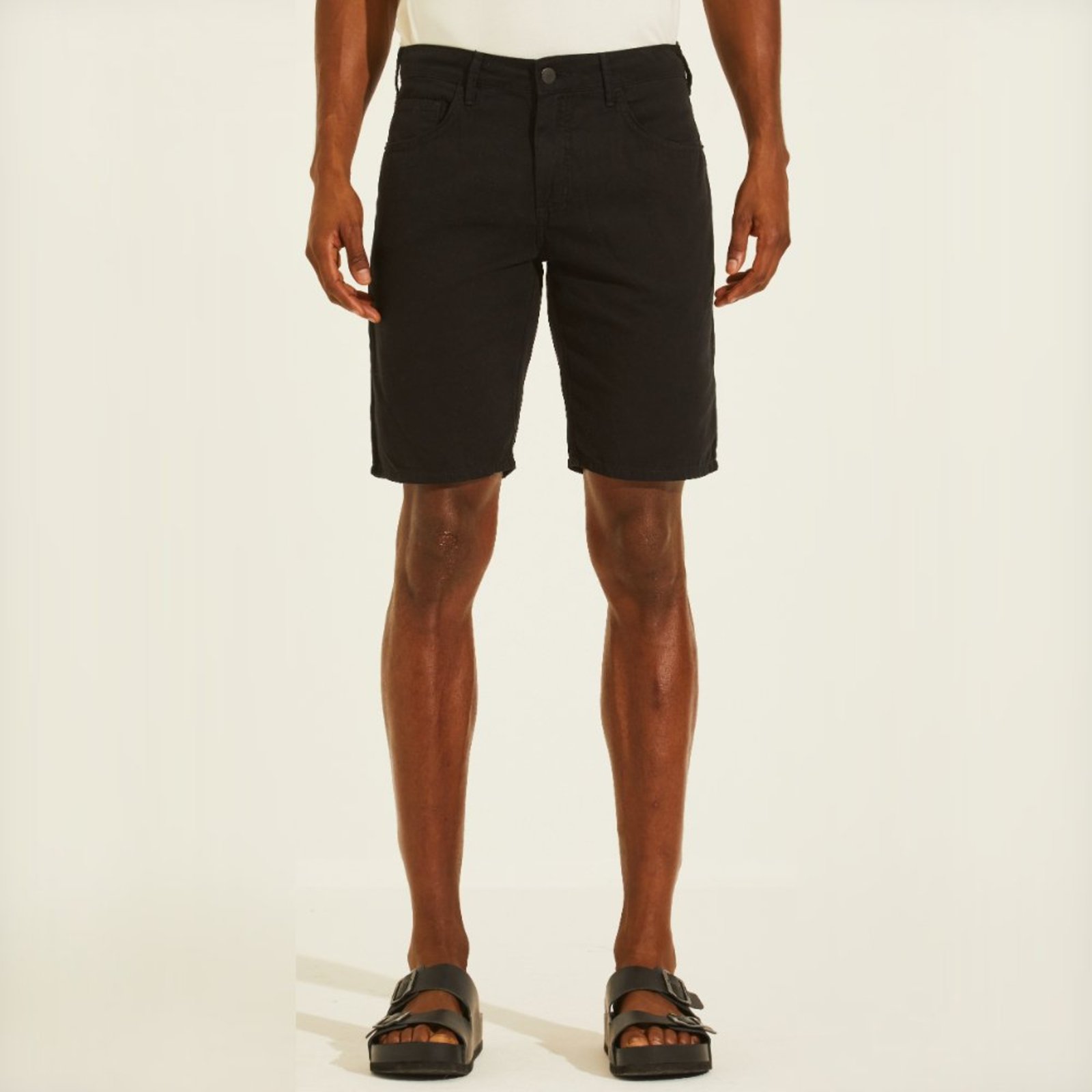 Bermuda Sarja Forum Benjamin Ve27 Preto Masculino