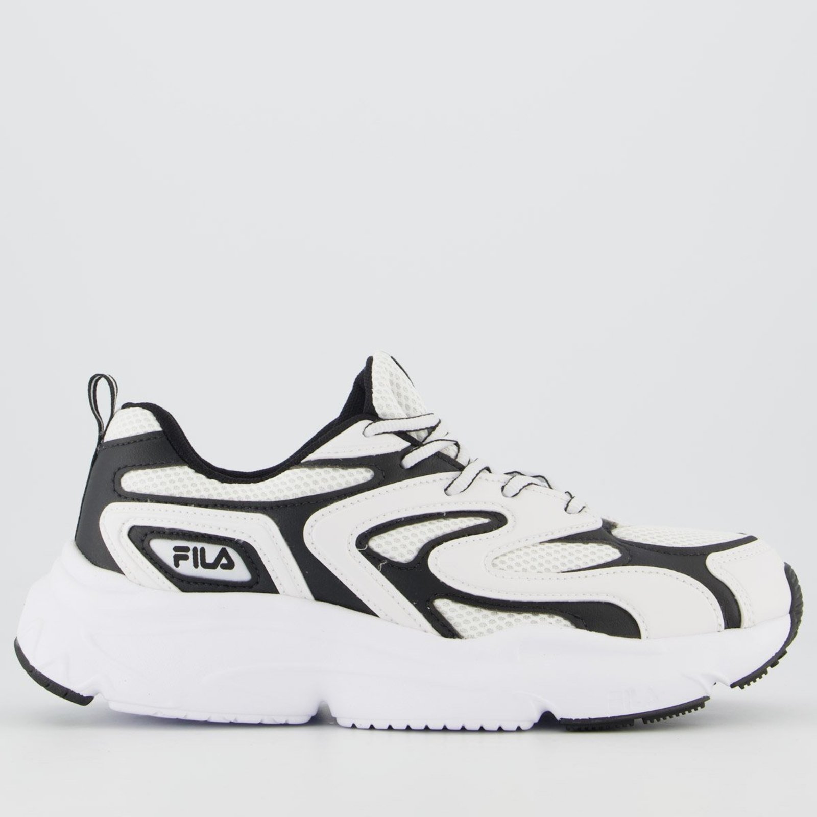 Tenis Fila Buzzard Bold Branco e Preto