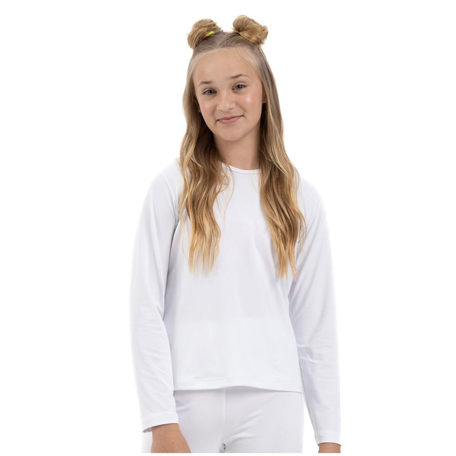 Infantil - Blusa Térmica Juvenil Estilo do Corpo Branco