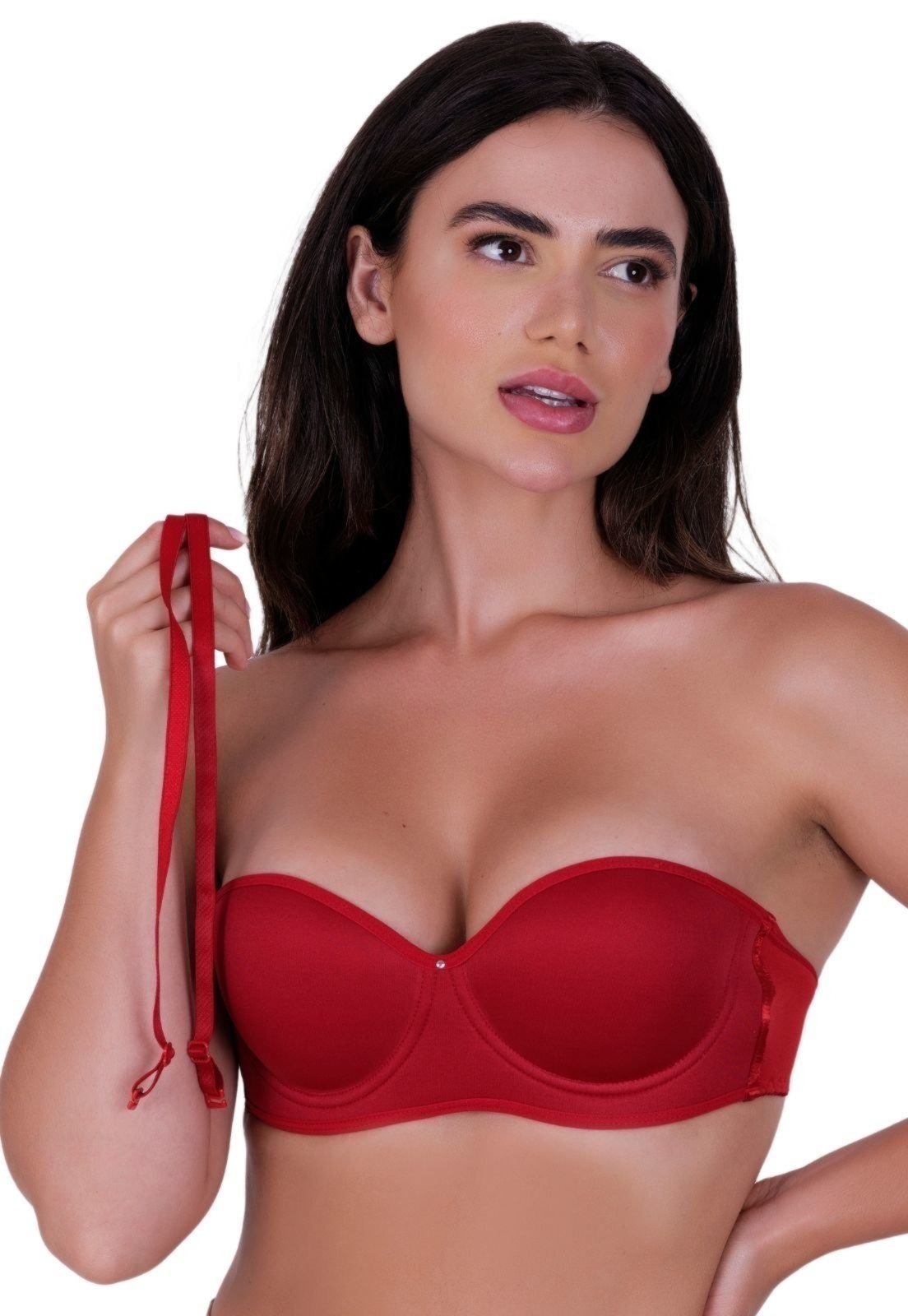 Sutiã com Bojo Tomara que Caia Alça Removível Madonna VERMELHO