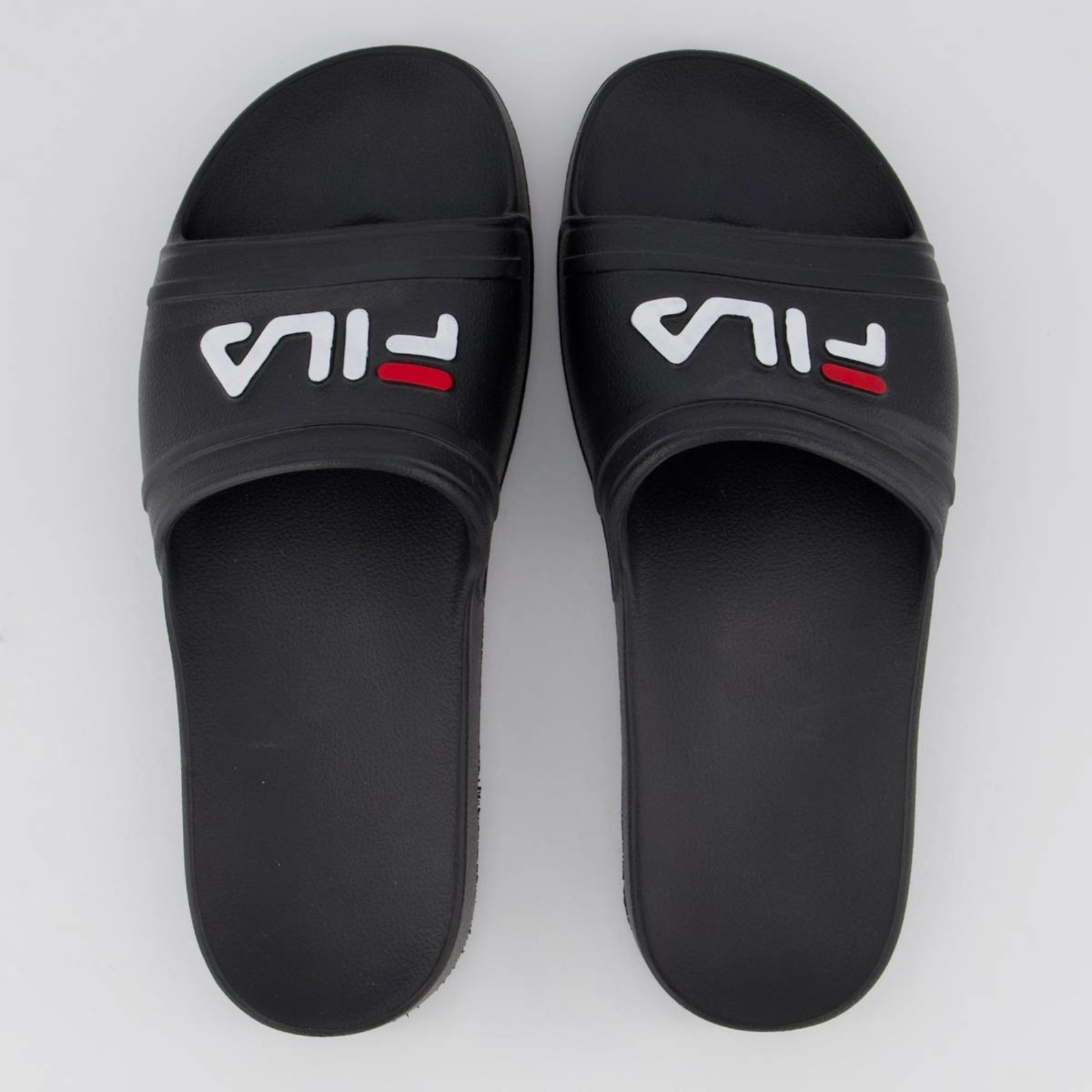 Chinelo Fila Sleek Slide Preto e Branco