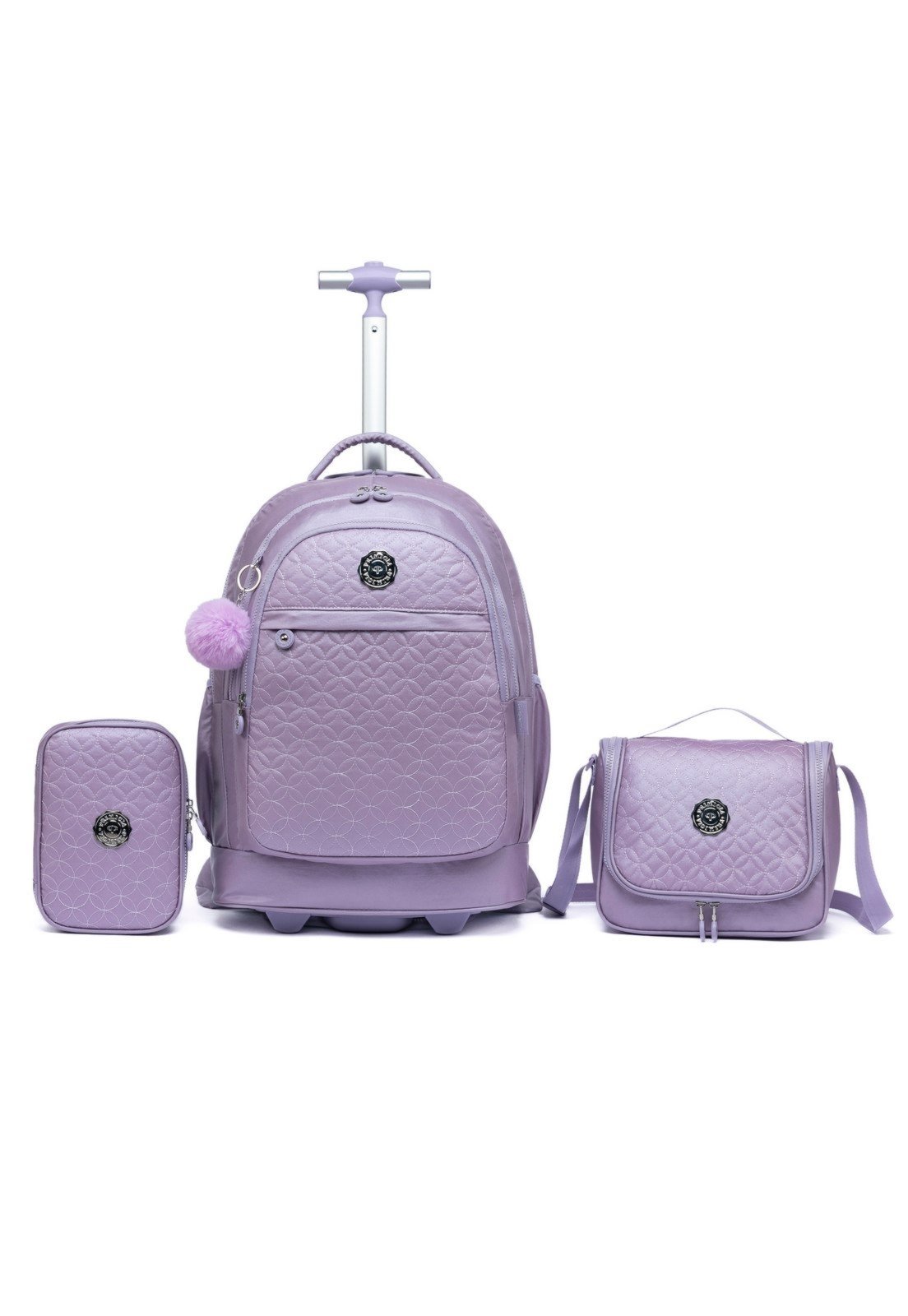 Infantil - Kit Mochila Juvenil Primicia Escolar Estojo Lancheira Vintage Espaçosa