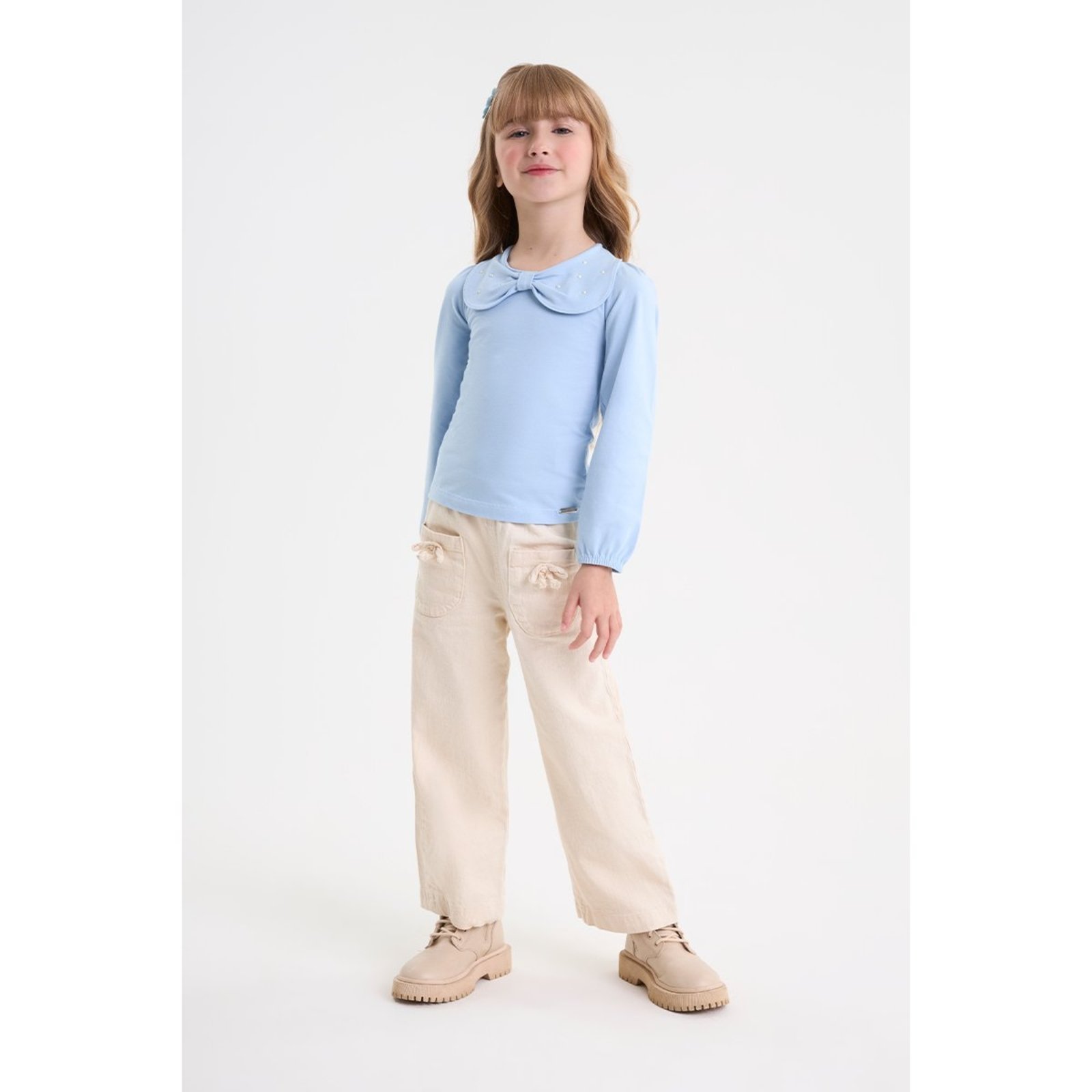 Infantil - Blusa Feminina em Cotton