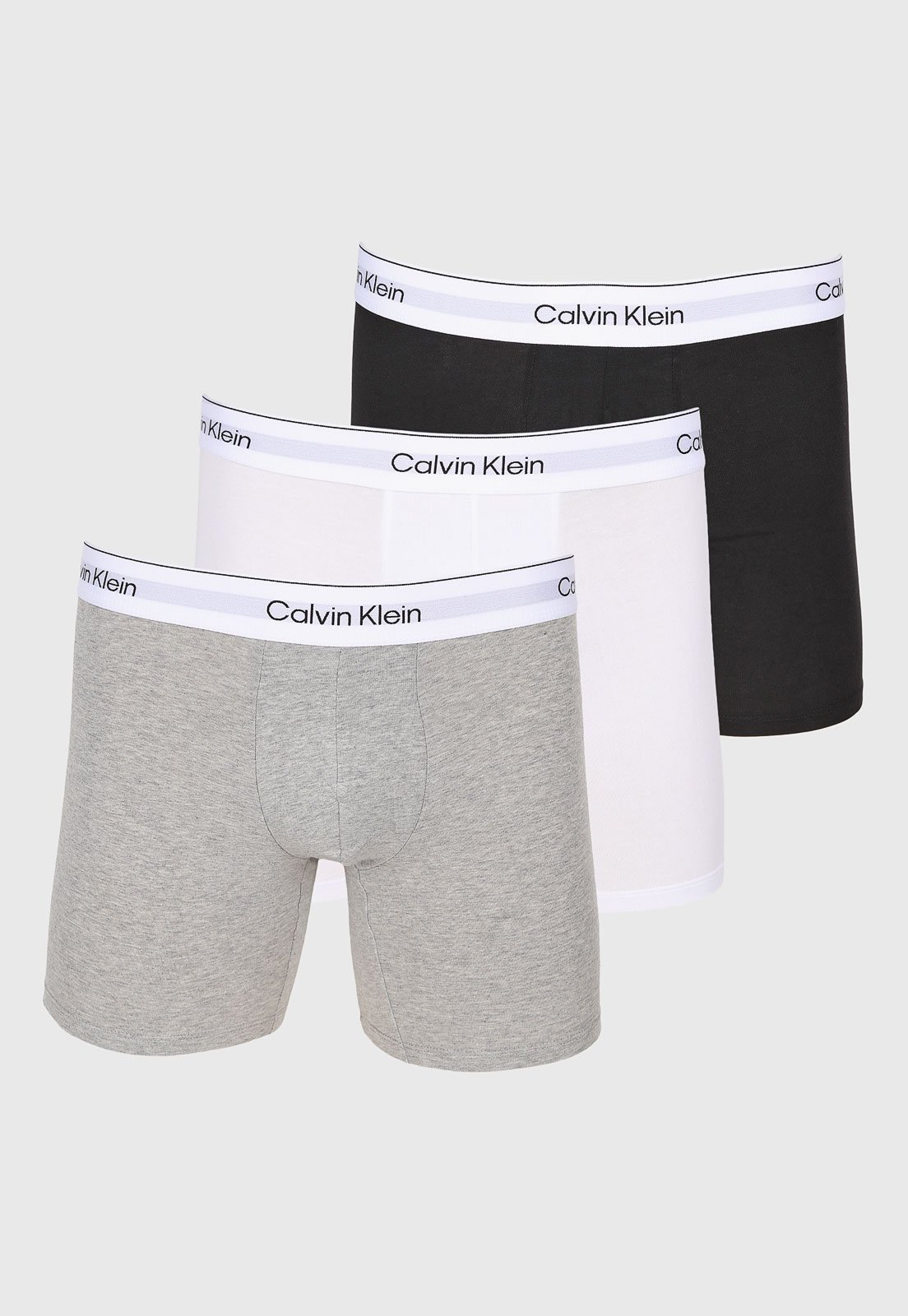 Kit 3 Cuecas Boxer Masculina Calvin Klein Underwear Preto
