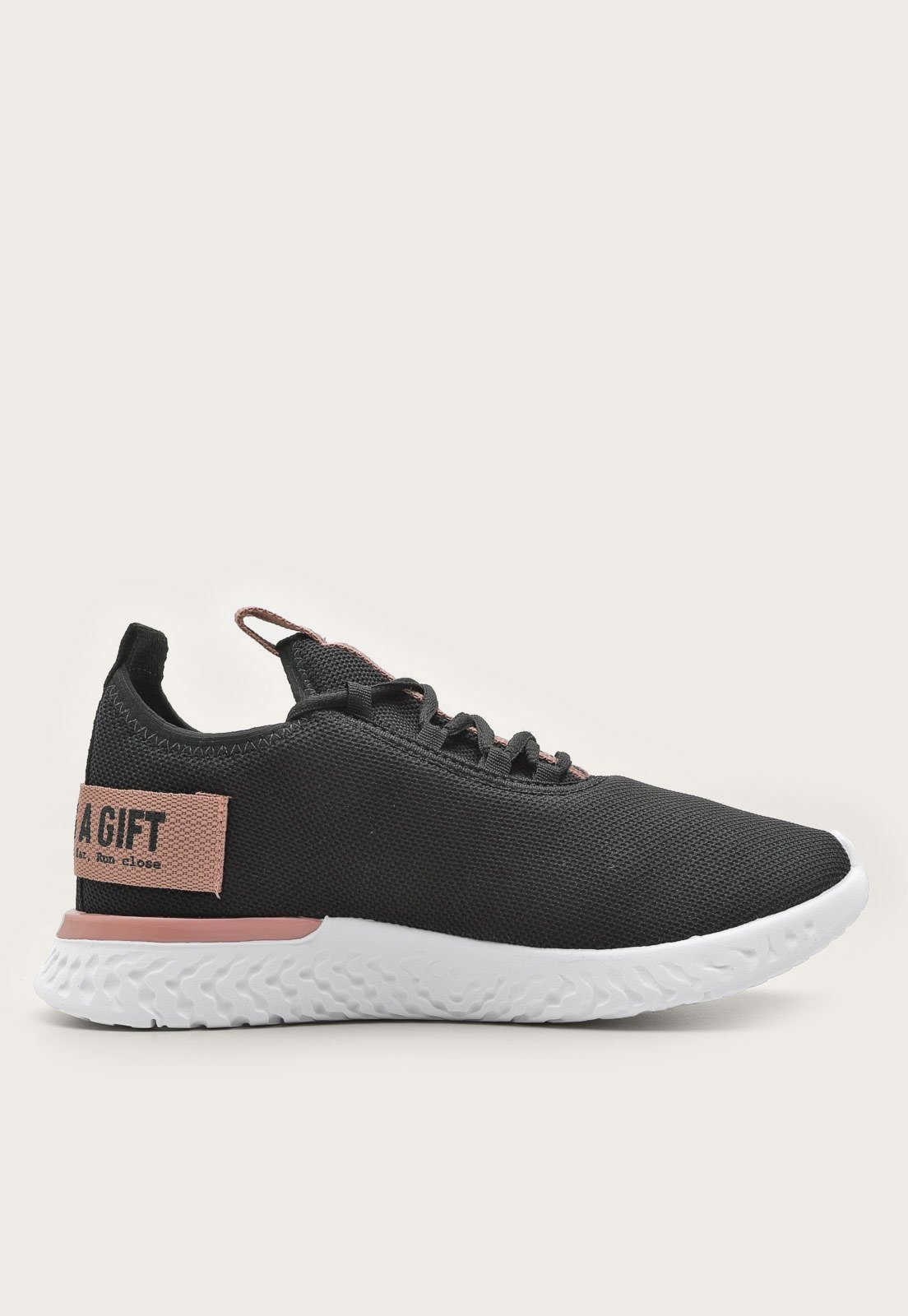Tênis Academia Feminino Esportivo Let’s Run Preto