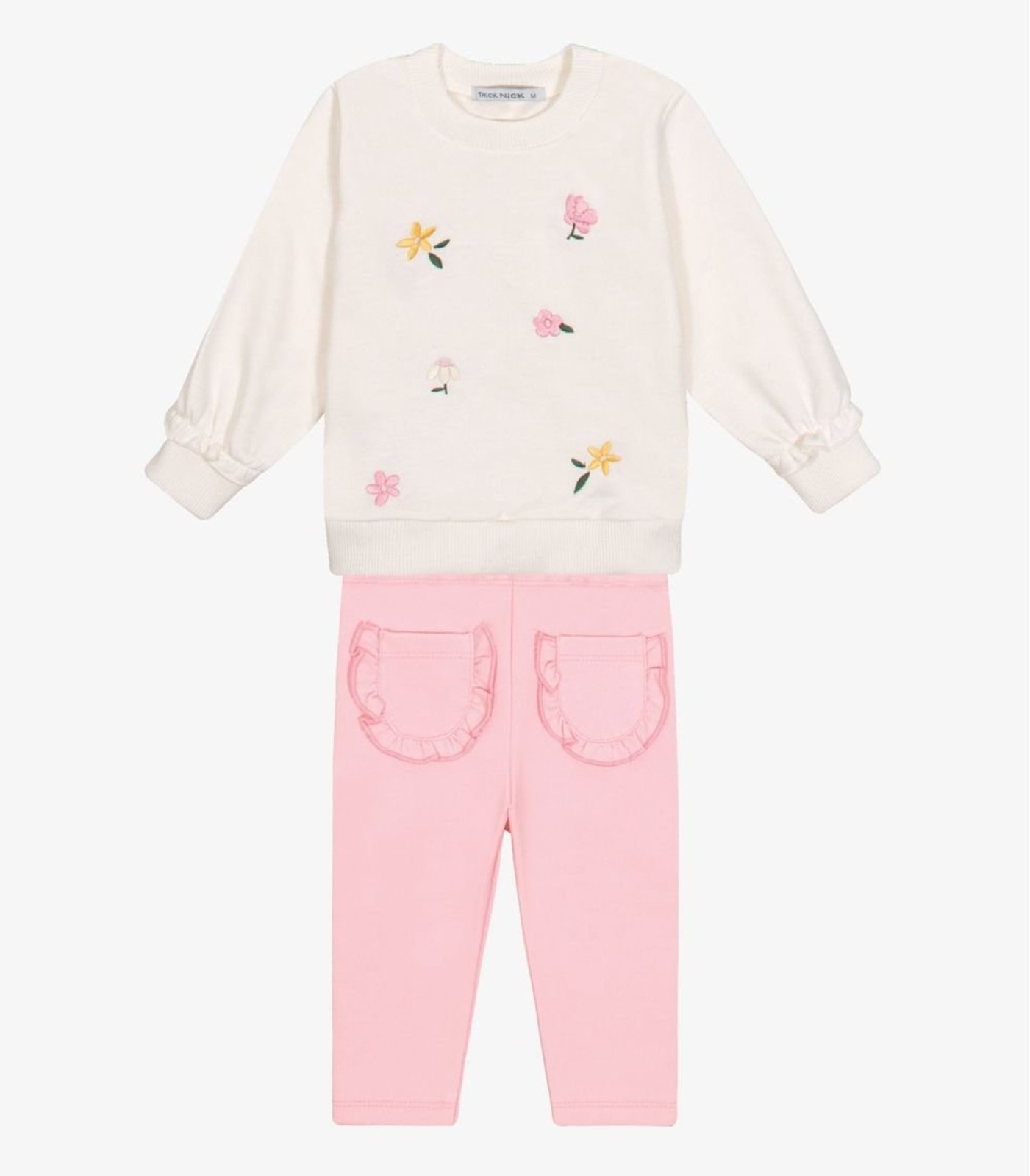 Infantil - Conjunto Blusão Com Legging Menina Trick Nick Bege