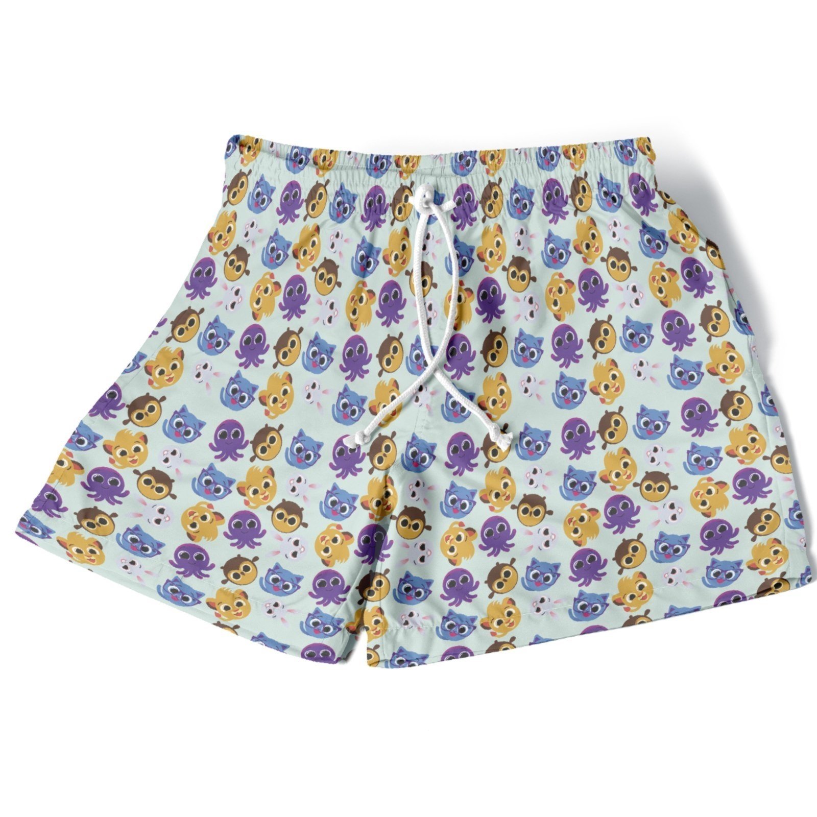 Infantil – Short Menino Menina Conforto Estampado Verão Moda Personagens Bolofofos Colorido