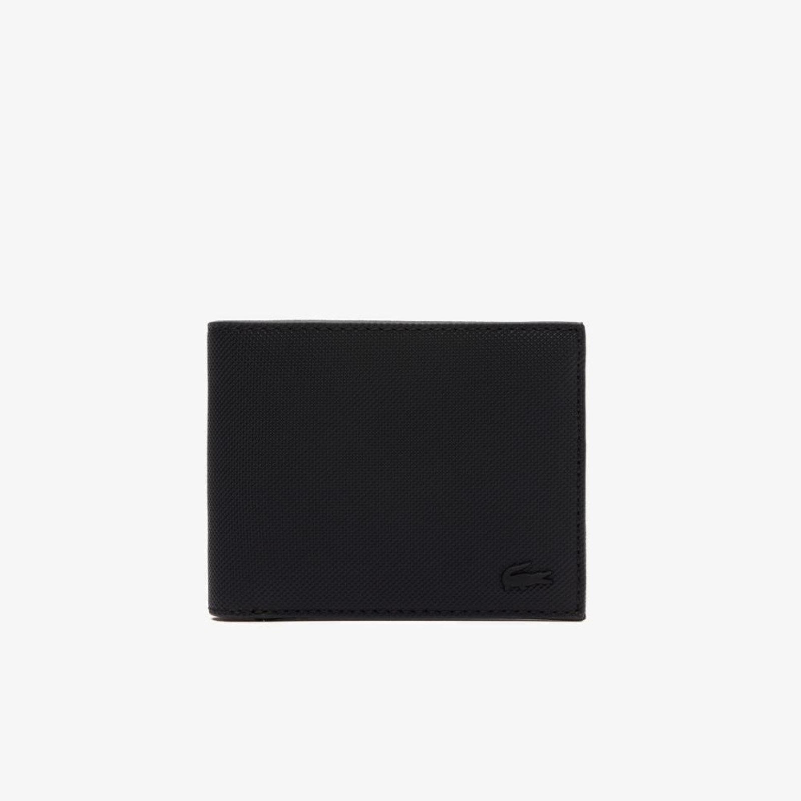 Vista 3 Carteira Lacoste masculina Pequena Dobrável Clássica preto Lacoste preto