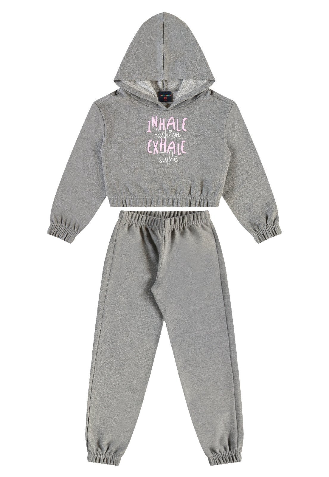 Infantil - Conjunto Jaqueta e Calça Guloseima Cinza
