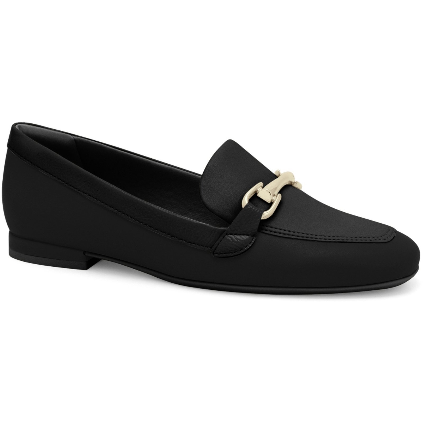 Mocassim Feminino Preto Sola Antiderrapante Comfortflex 2579304-5