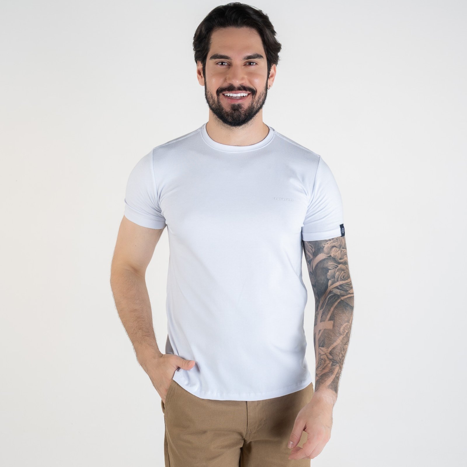 Camiseta Básica Versatiold Pima Cotton Branca