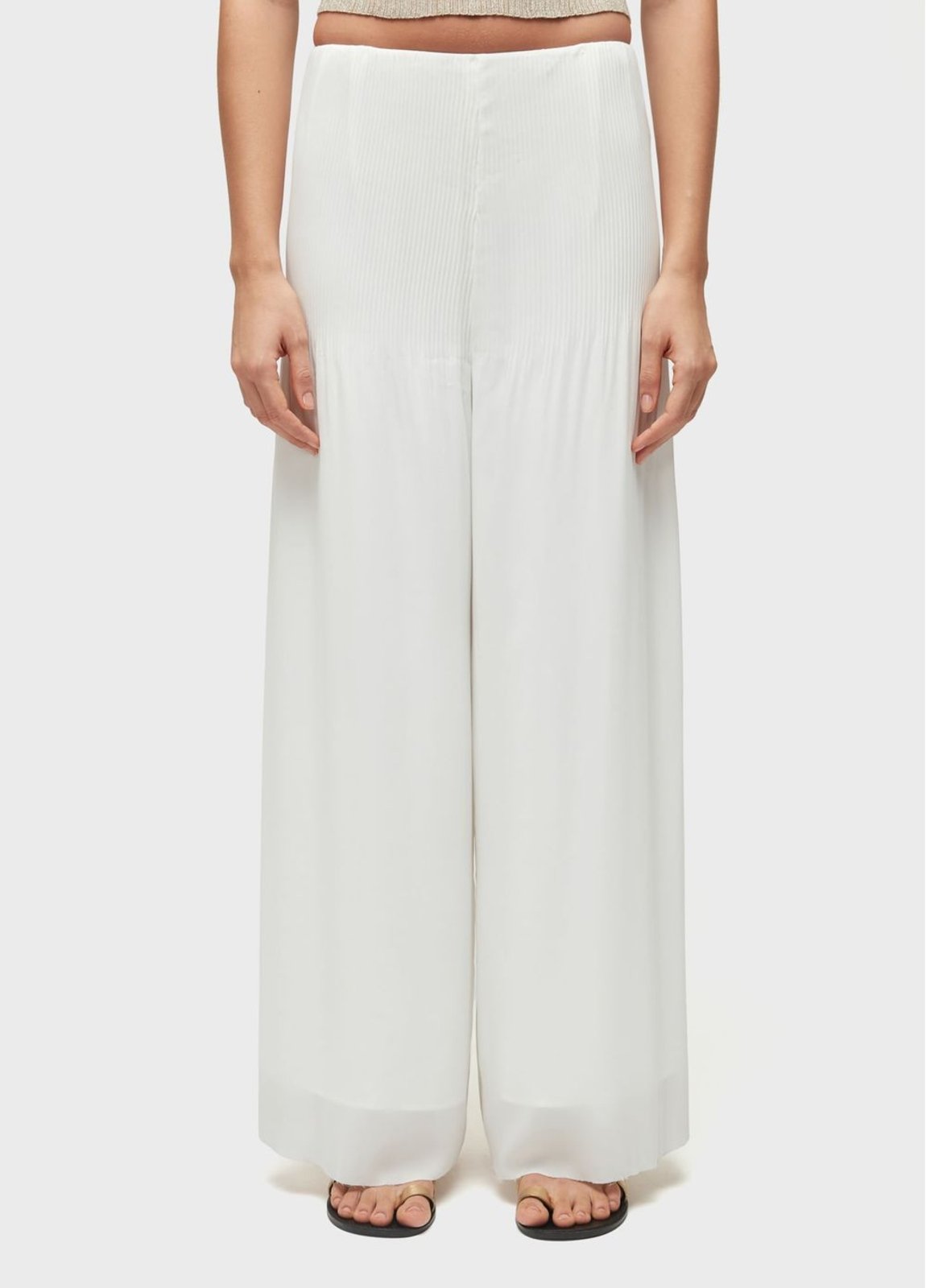 Vista 2 Calça reta plissado Osklen off-white Osklen off-white