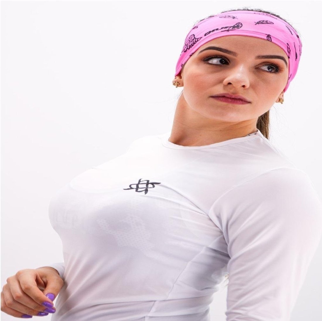 Testeira HeadBand Asas Rosa HUPI Rosa