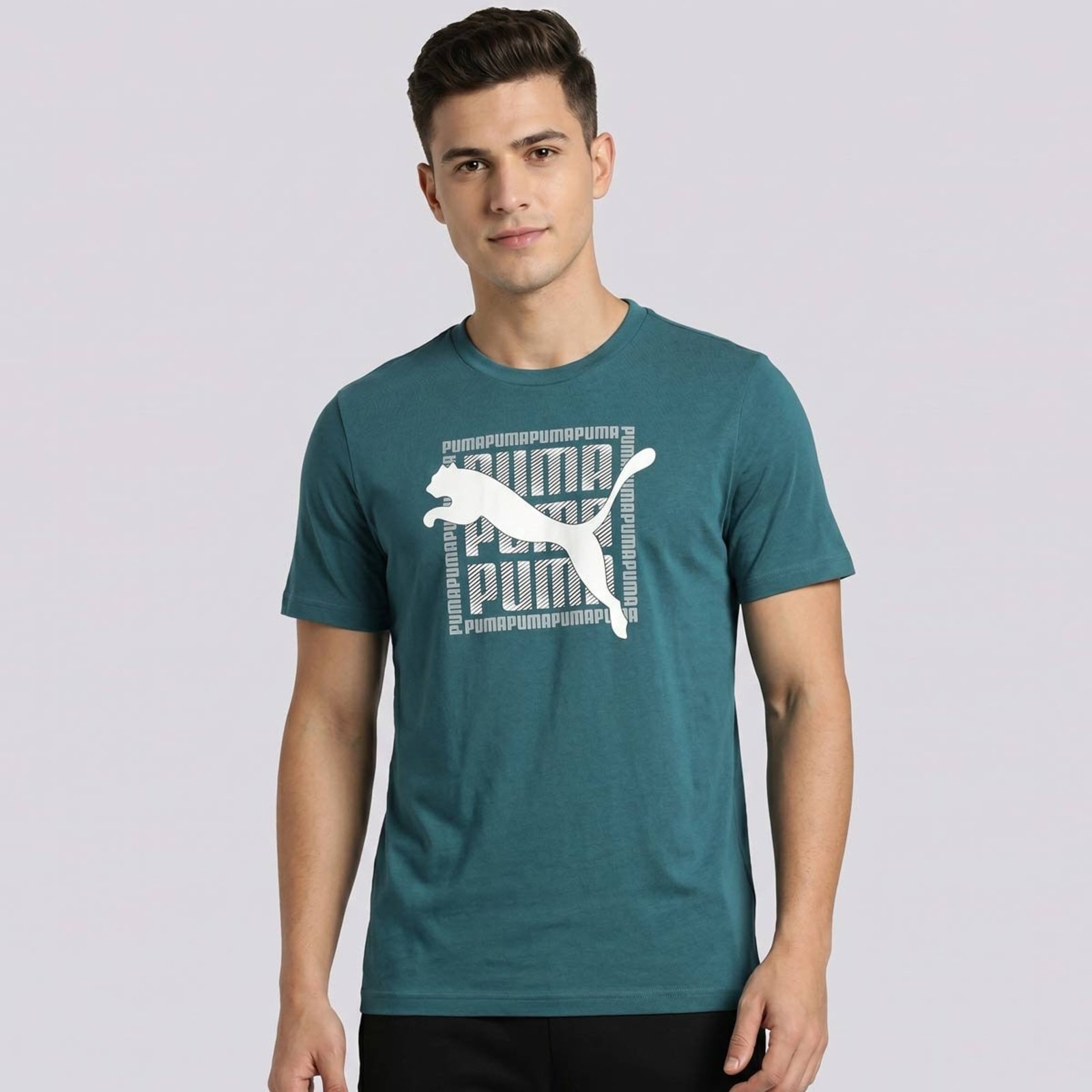 Camiseta Puma Graphic Wording Verde