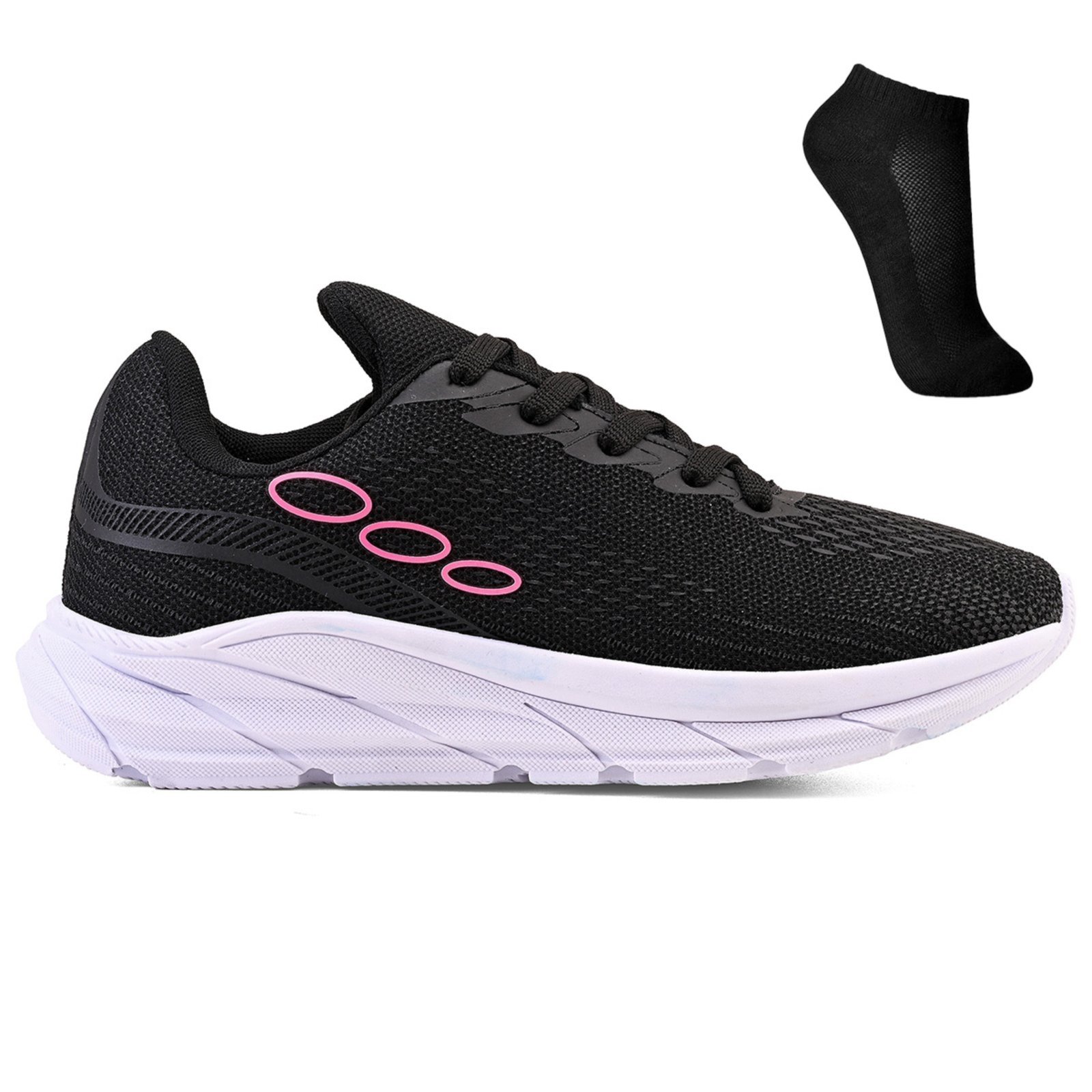 Kit Tenis Esportivo Unissex Treino Academia + Meia Calcados Lght Light