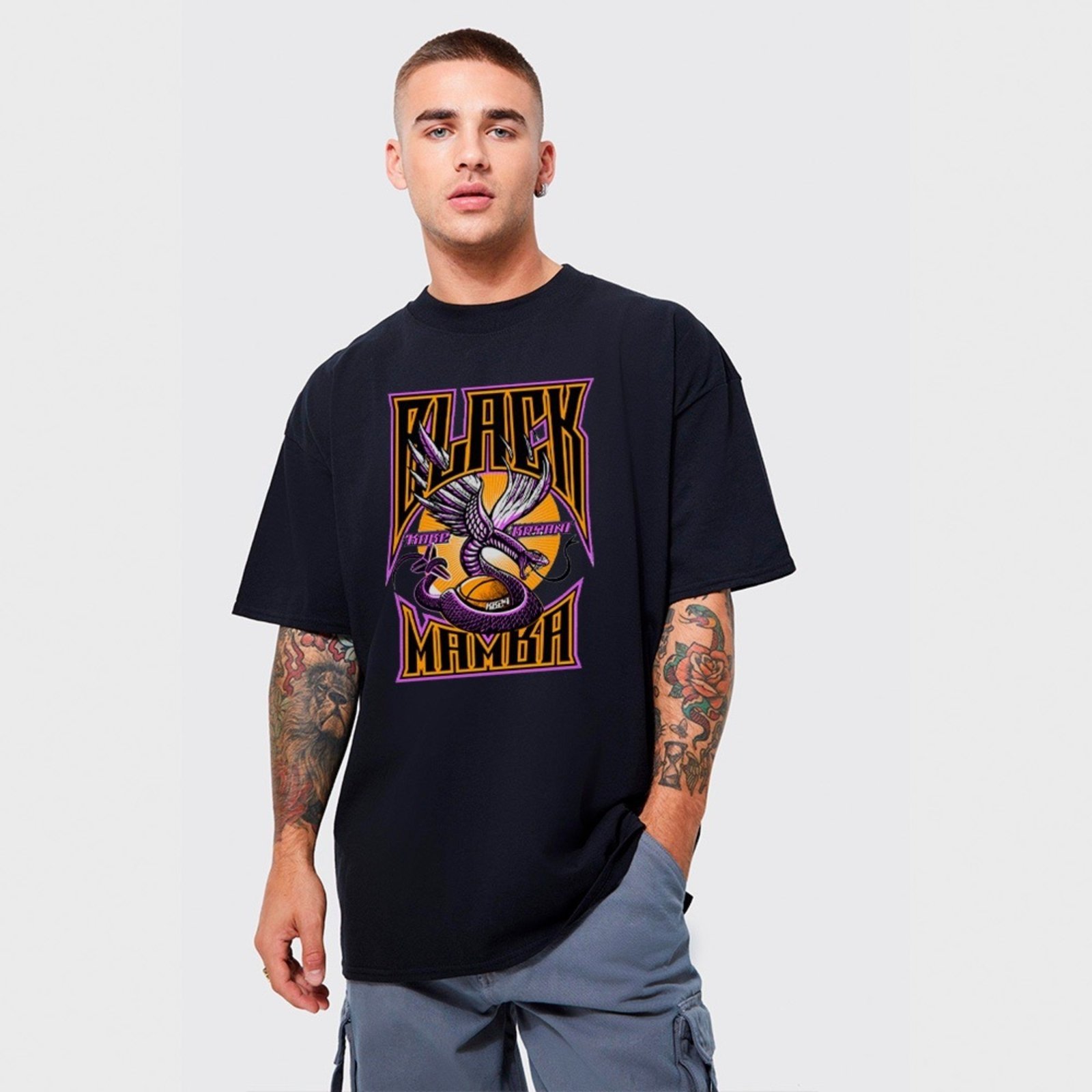 Camiseta Oversized Streetwear Black Mamba