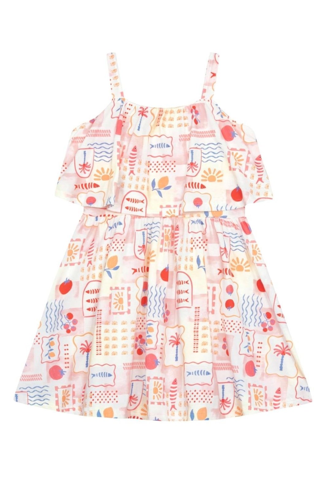 Infantil - Vestido menina em meia malha Brandili