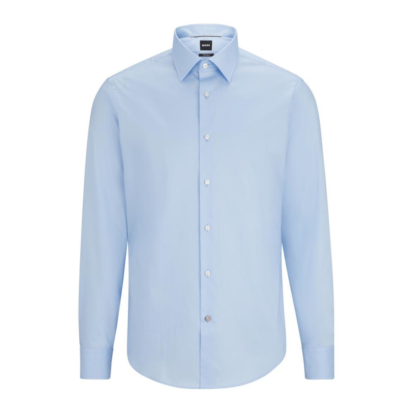 Vista 2 Camisa Regular Fit Em Popeline De Algodão Easy Iron azul azul
