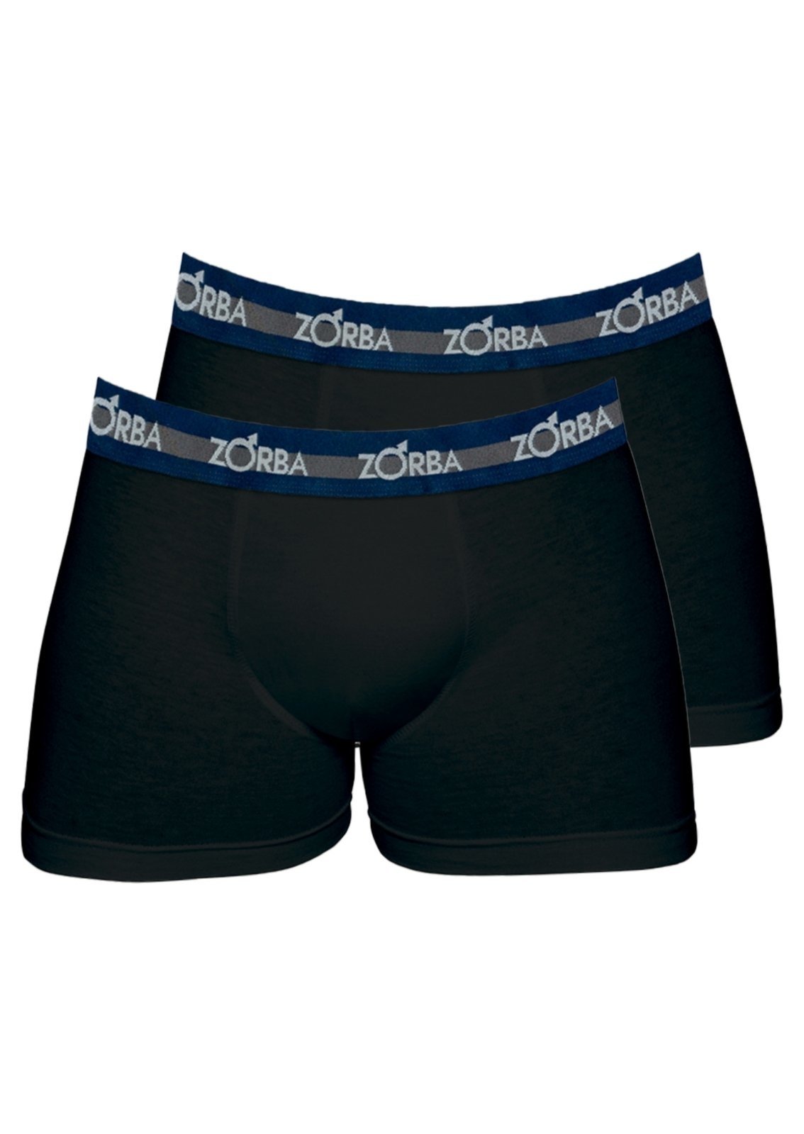Kit com 2 Cuecas Boxer Zorba 702 Preto