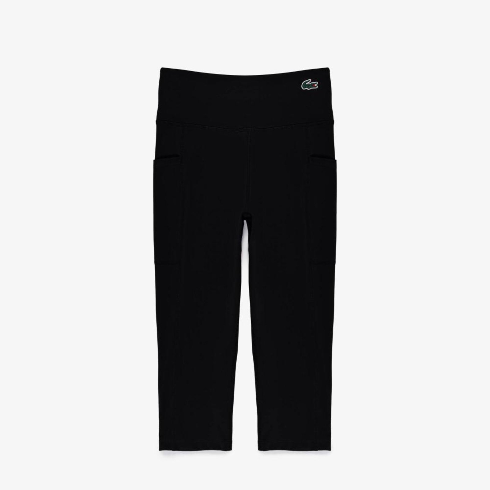 Calça Lacoste legging esportiva Modelagem curta Preto