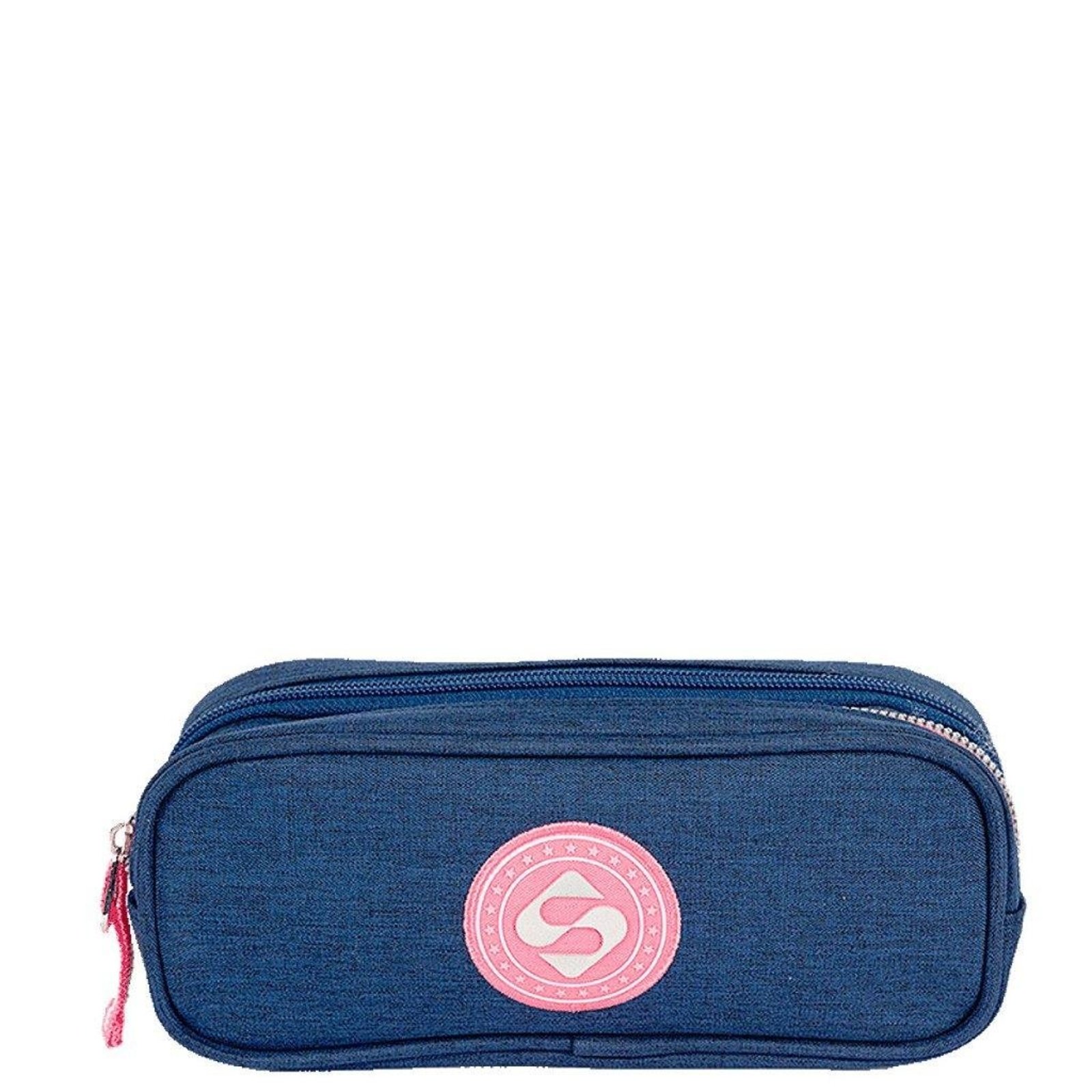 Infantil - Estojo Sestini 2 Compartimentos TrendI Azul Jeans