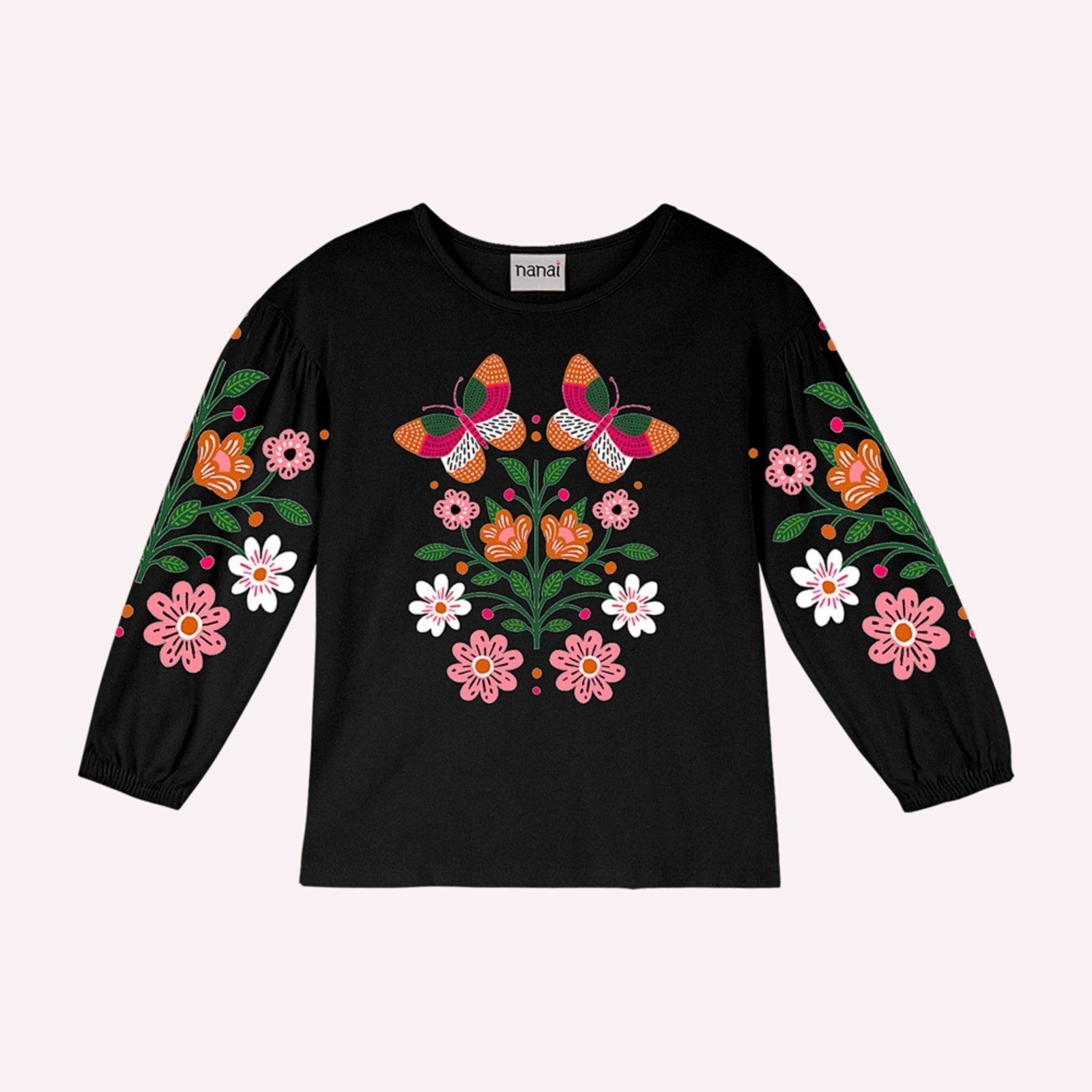 Infantil - Blusa Menina em Algodão Nanai