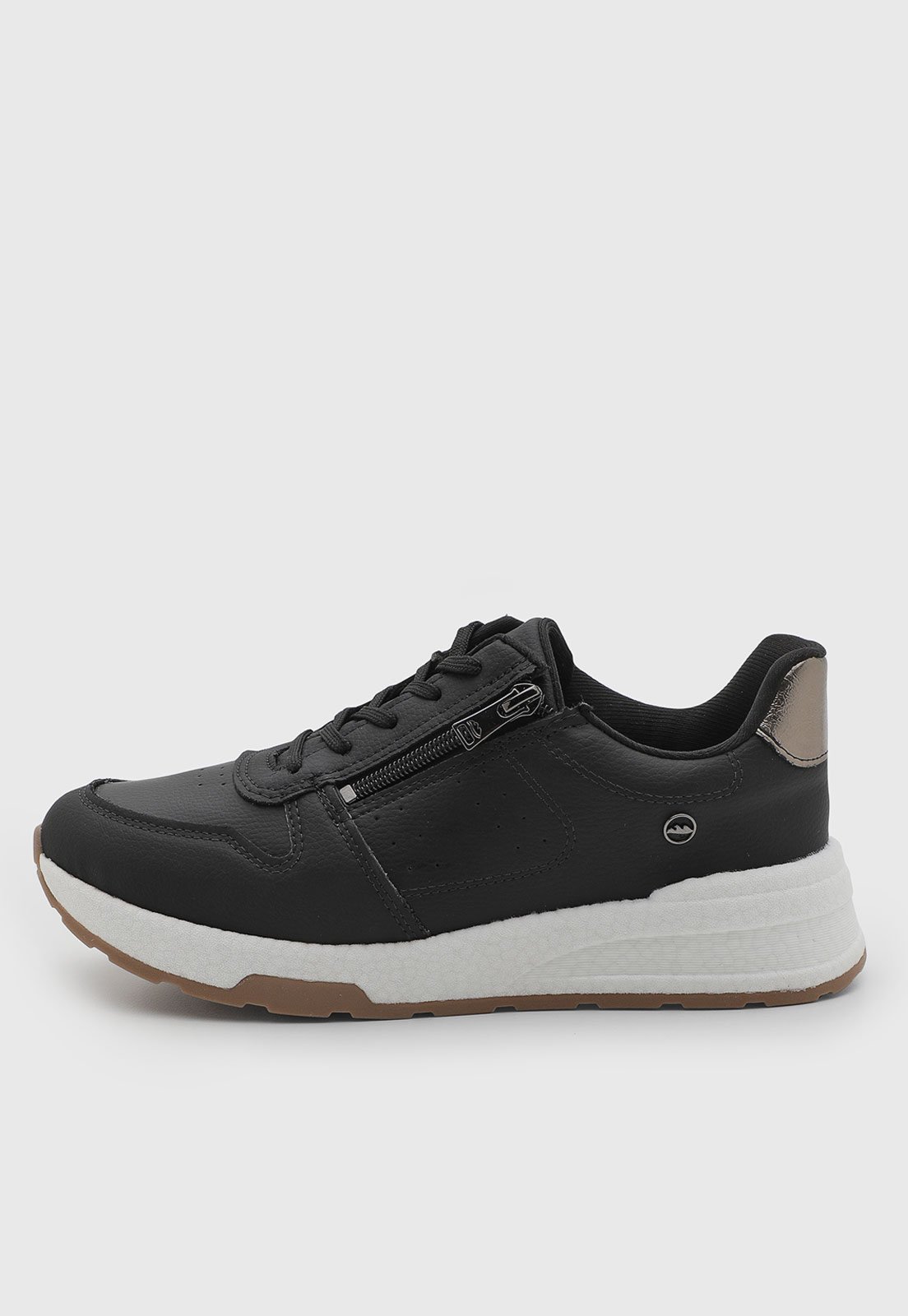 Tênis Feminino Dakota Zíper Lateral Preto