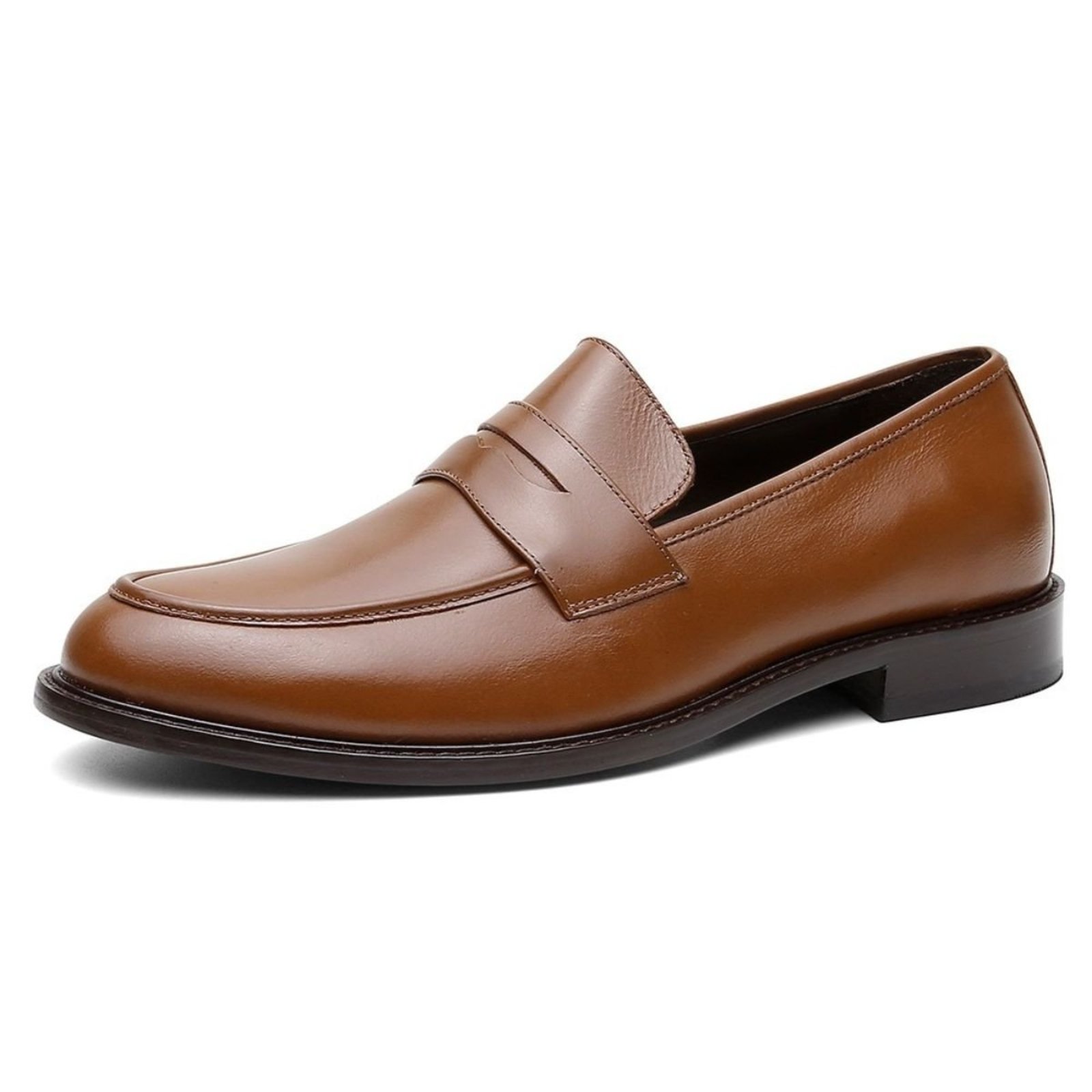 Mocassim Social Centuria Liso Gravata Couro Whisky