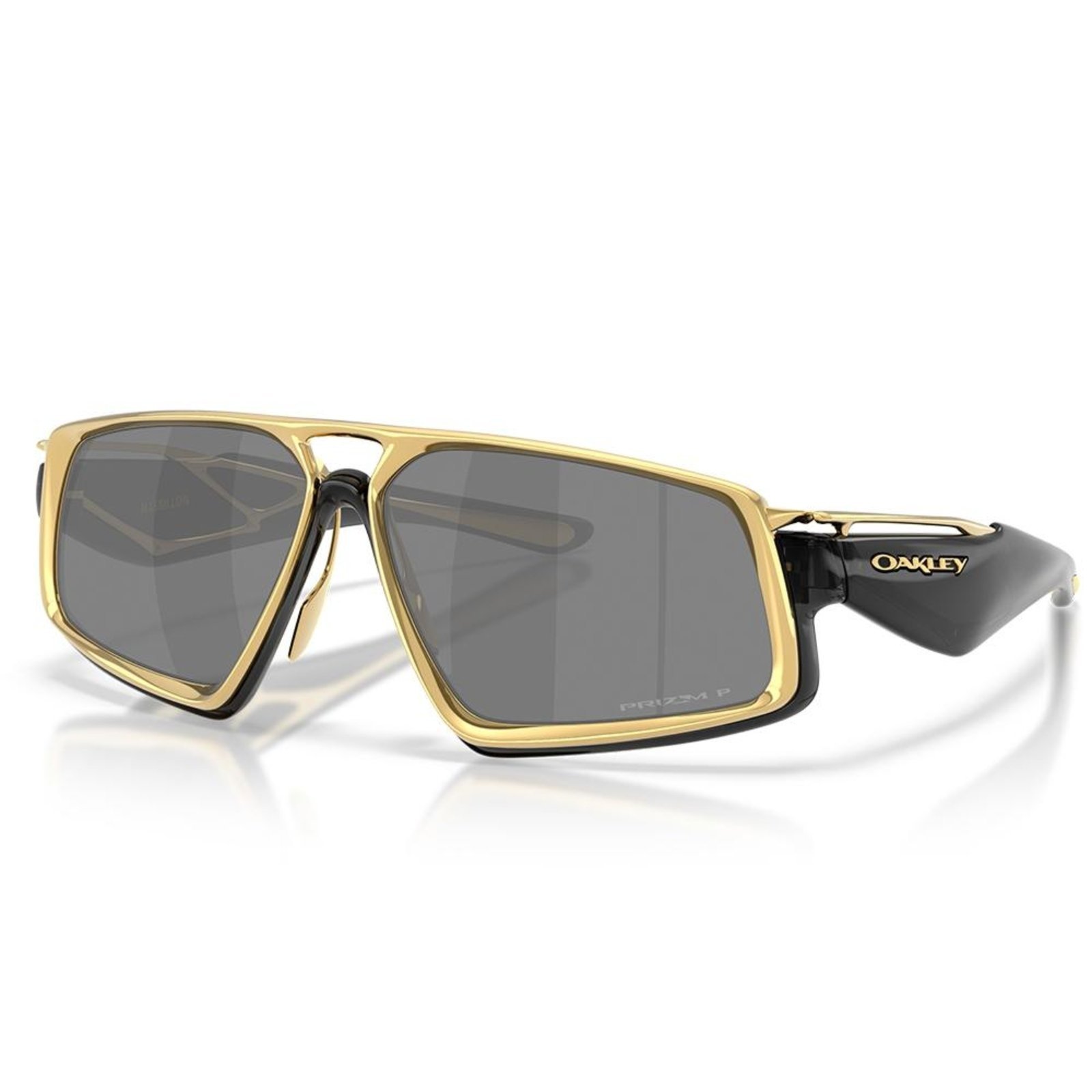 Vista 2 Óculos de Sol Oakley Massillon Black Ink Gold 0161 preto black Oakley preto black