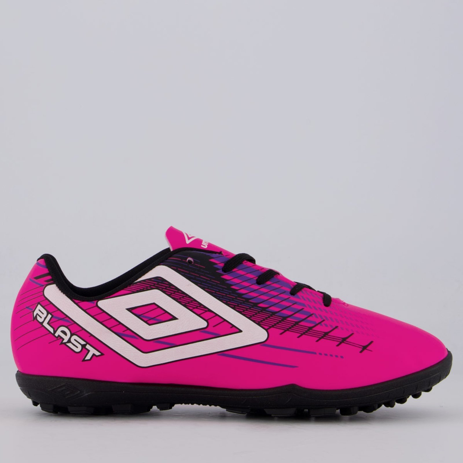 Chuteira Umbro Blast Society Rosa e Preta