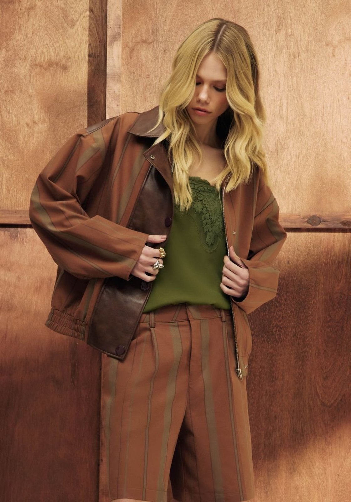 Jaqueta Bomber Listrada Com Pu My Favorite Things