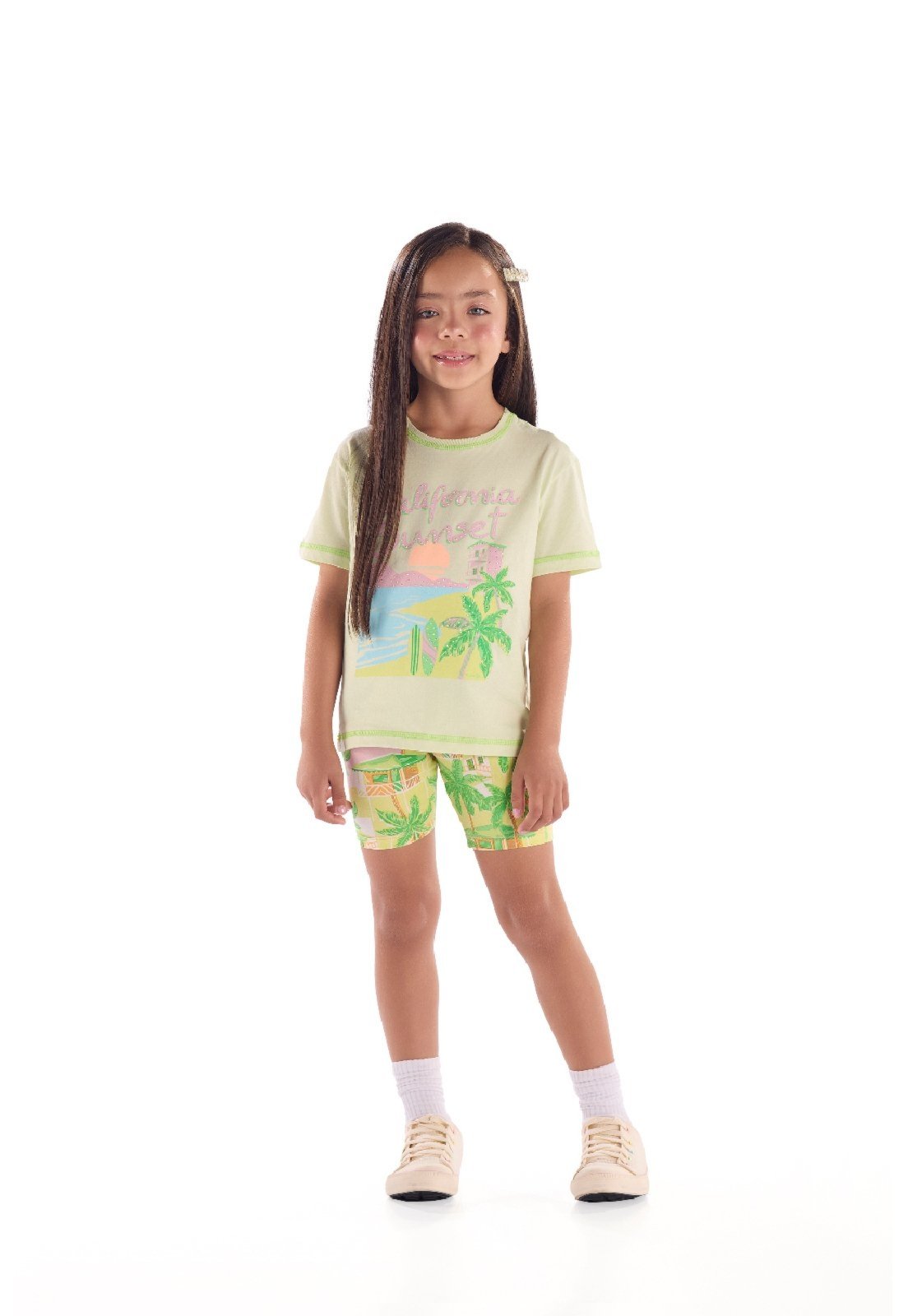 Infantil - Conjunto Blusa Ciclista Quimby Verde