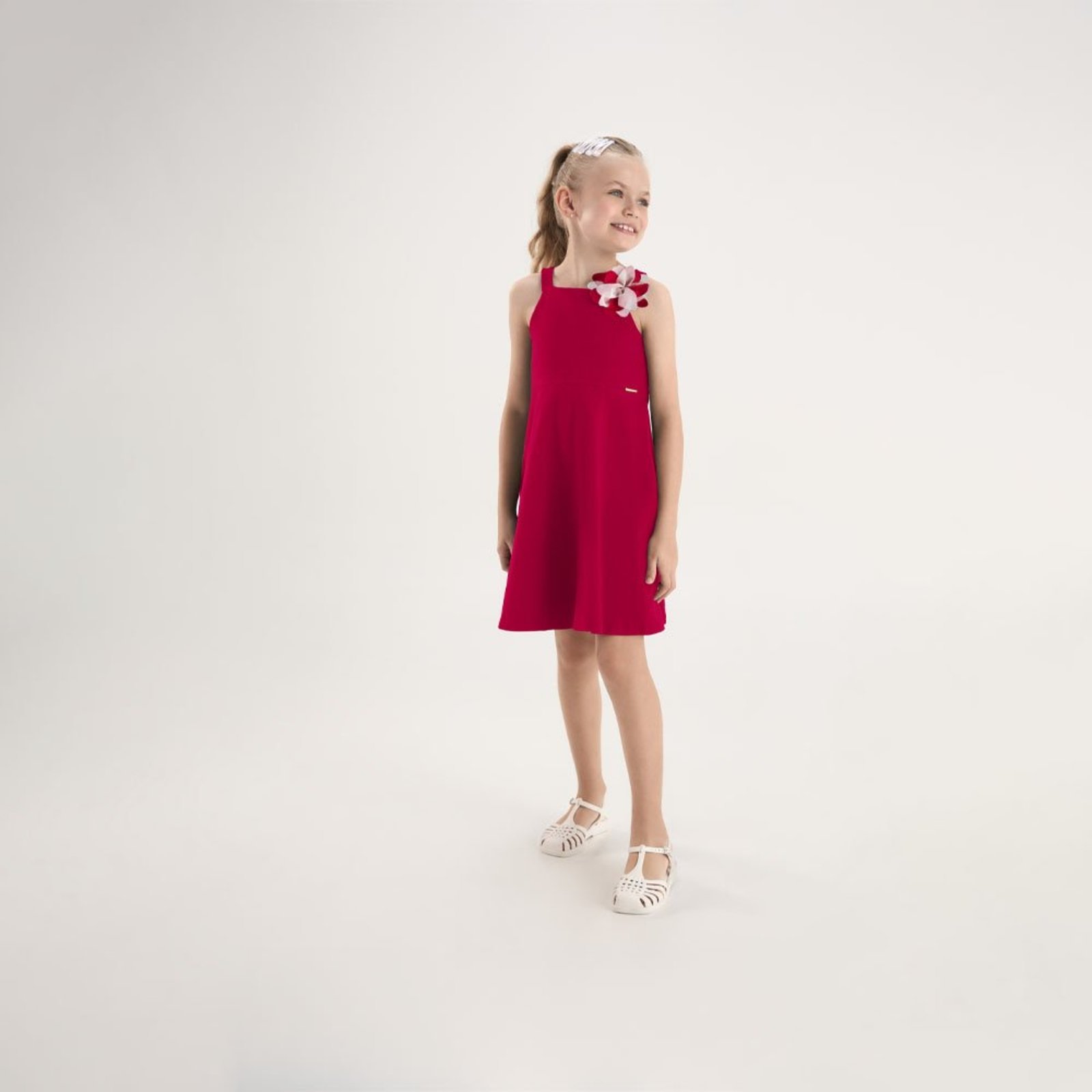Infantil - Vestido Vermelho Pulla Bulla Menina - 53812-65