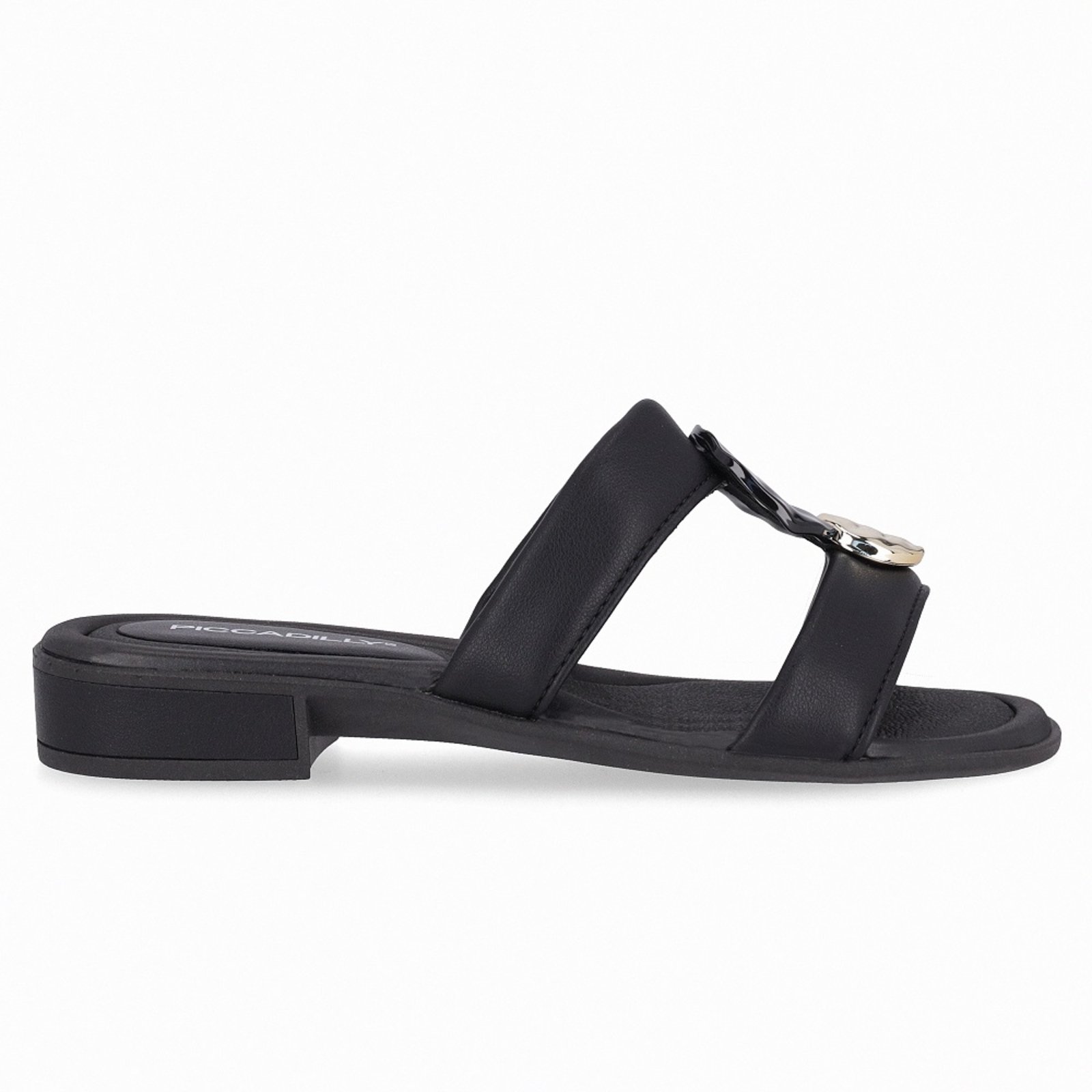 Tamanco Salto Baixo Piccadilly 590067 Feminino – Preto