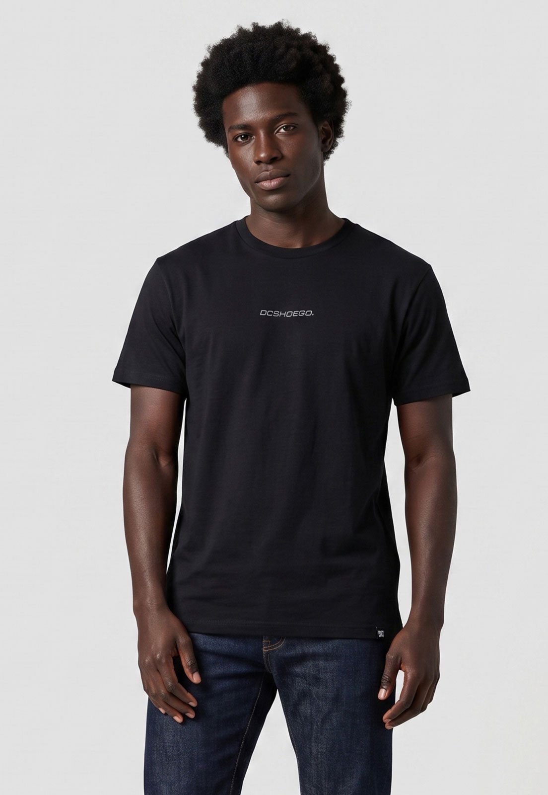 Camiseta Masculina DC Shoes Baseline Preta