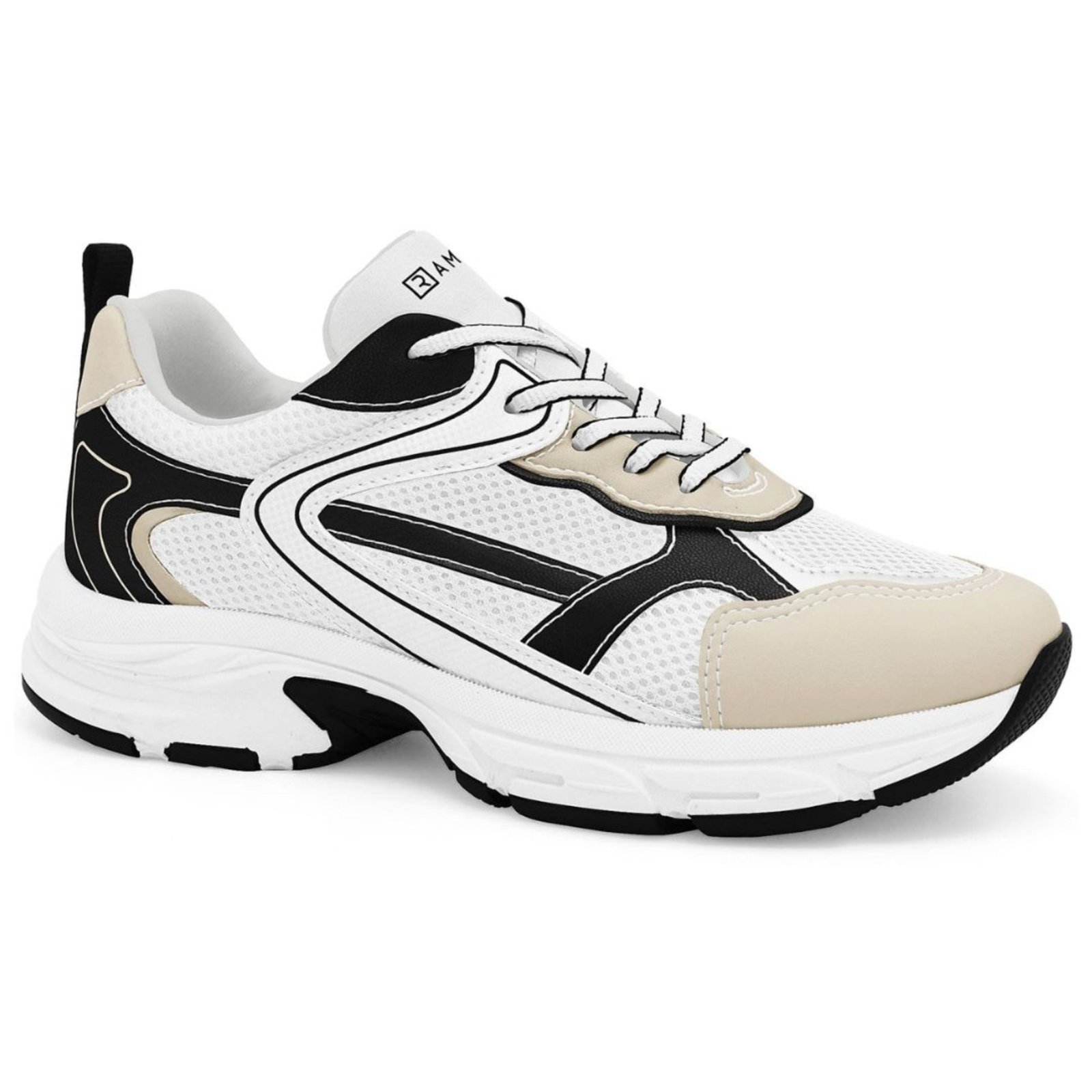 Vista 2 Tênis Feminino Jogging Leve Casual Multi 2578203-3 RAMARIM branco RAMARIM branco