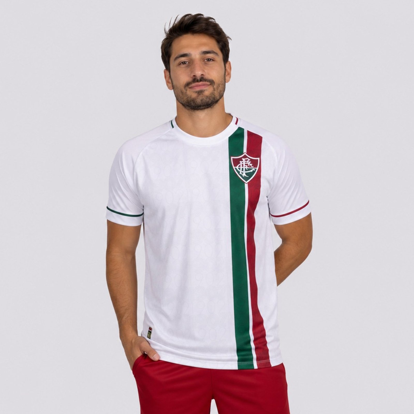 Camisa Fluminense Tricolor Branca