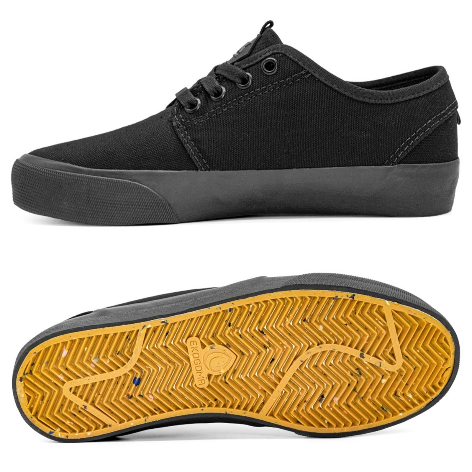 Vista 3 Tênis Qix Combat 3 RTS Vulcanizado Unissex preto Qix preto