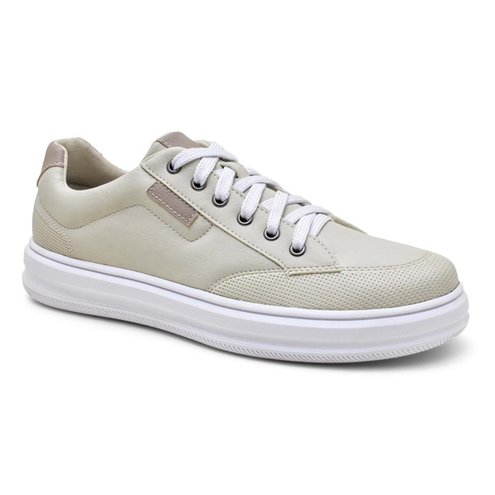 Tenis Casual Masculino Social Branco Confortável Branco