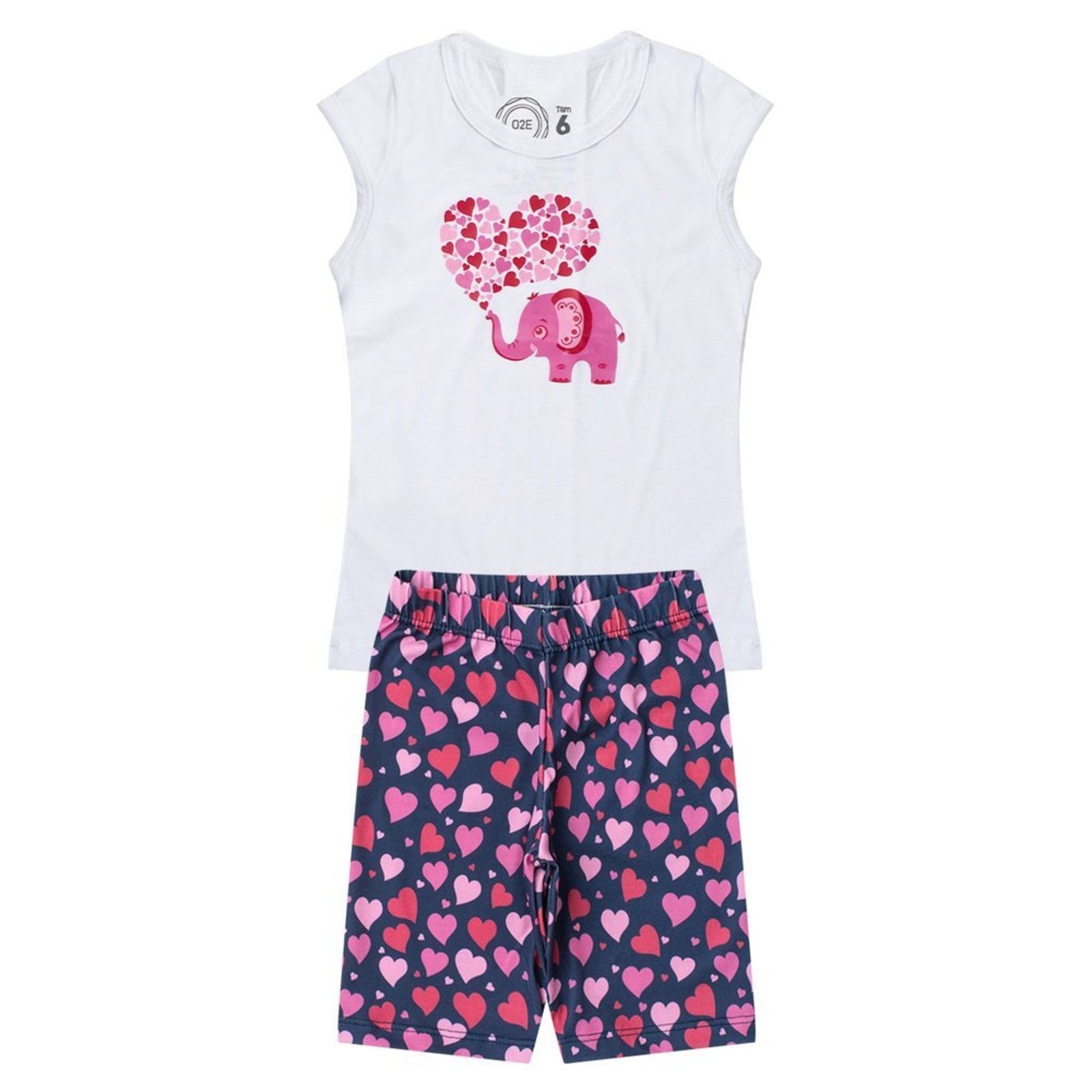 Infantil - Conjunto Menina Elefante Verão