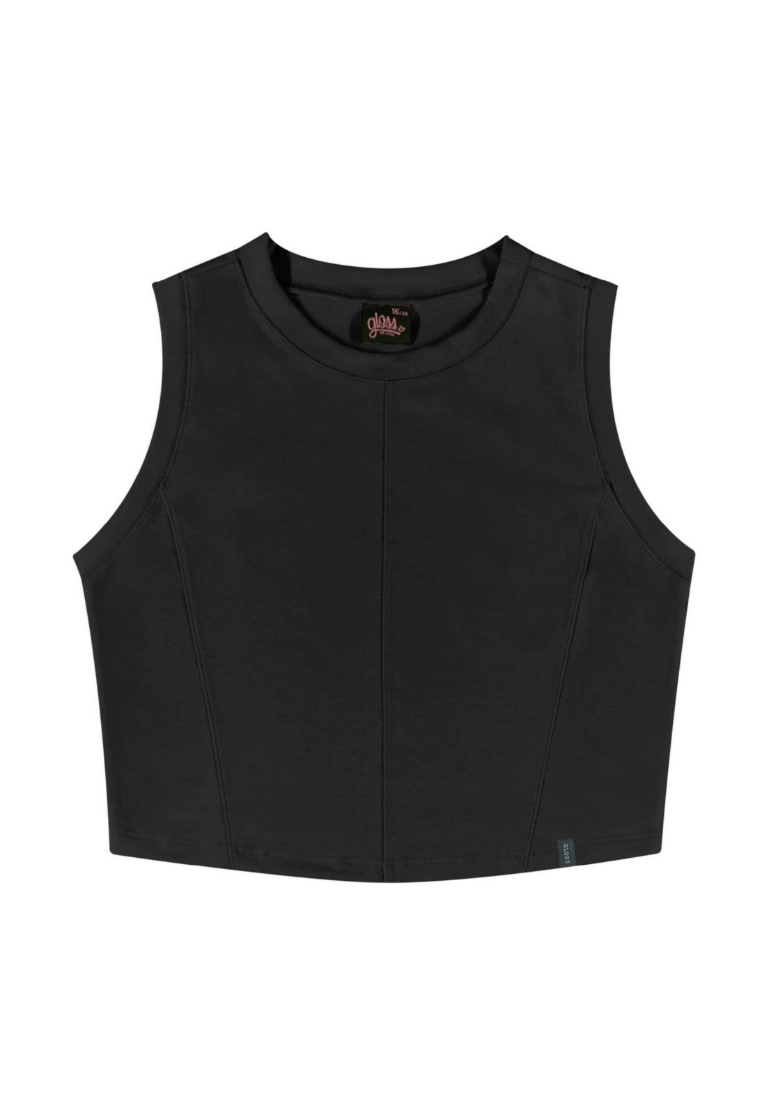 Infantil - Regata Juvenil para Menina Gloss Preto