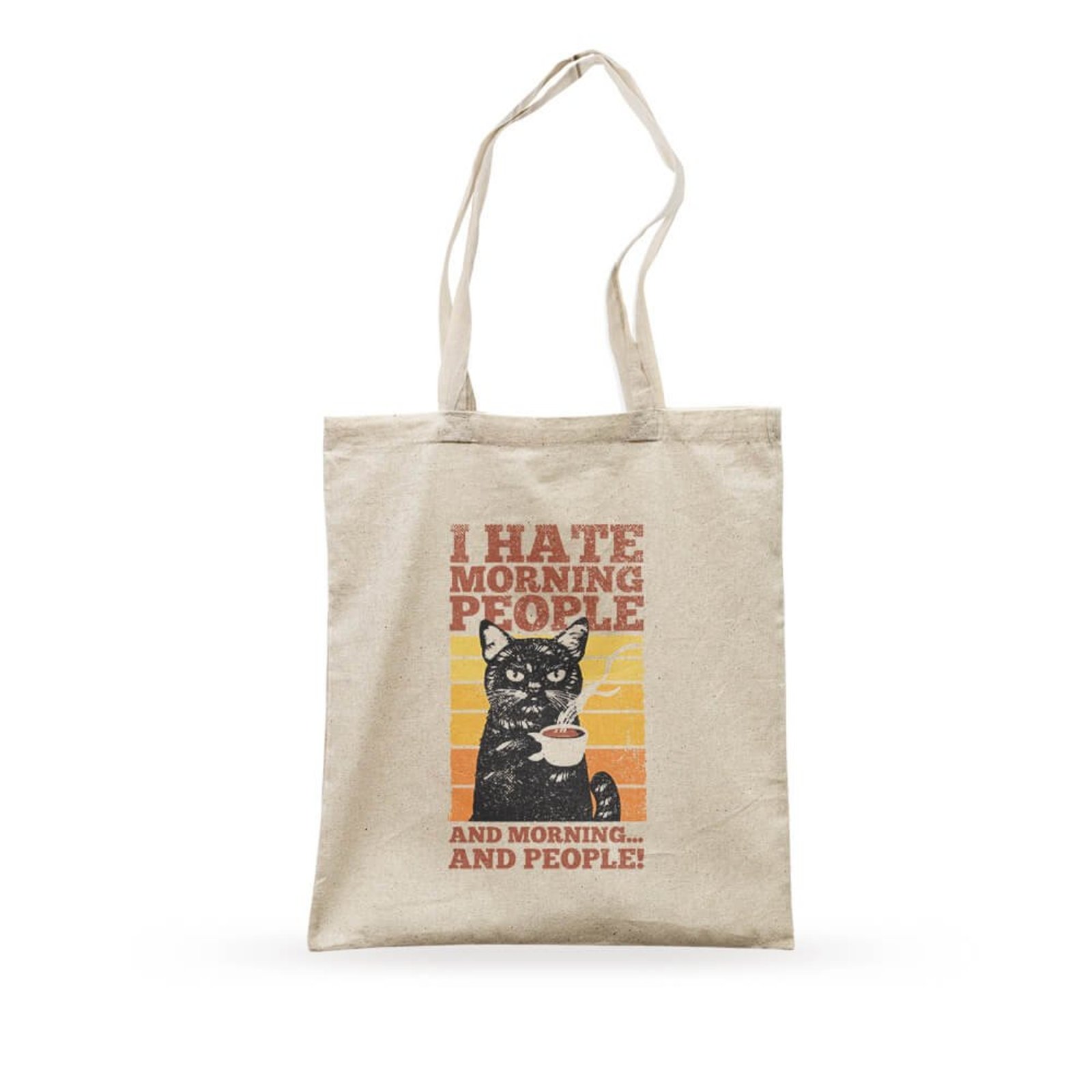 Ecobag Hate Morning People - Bege - Casual - Studio Geek