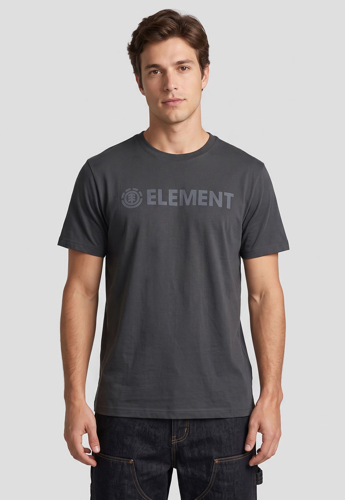 Camiseta Masculina Element Blazin Grafite