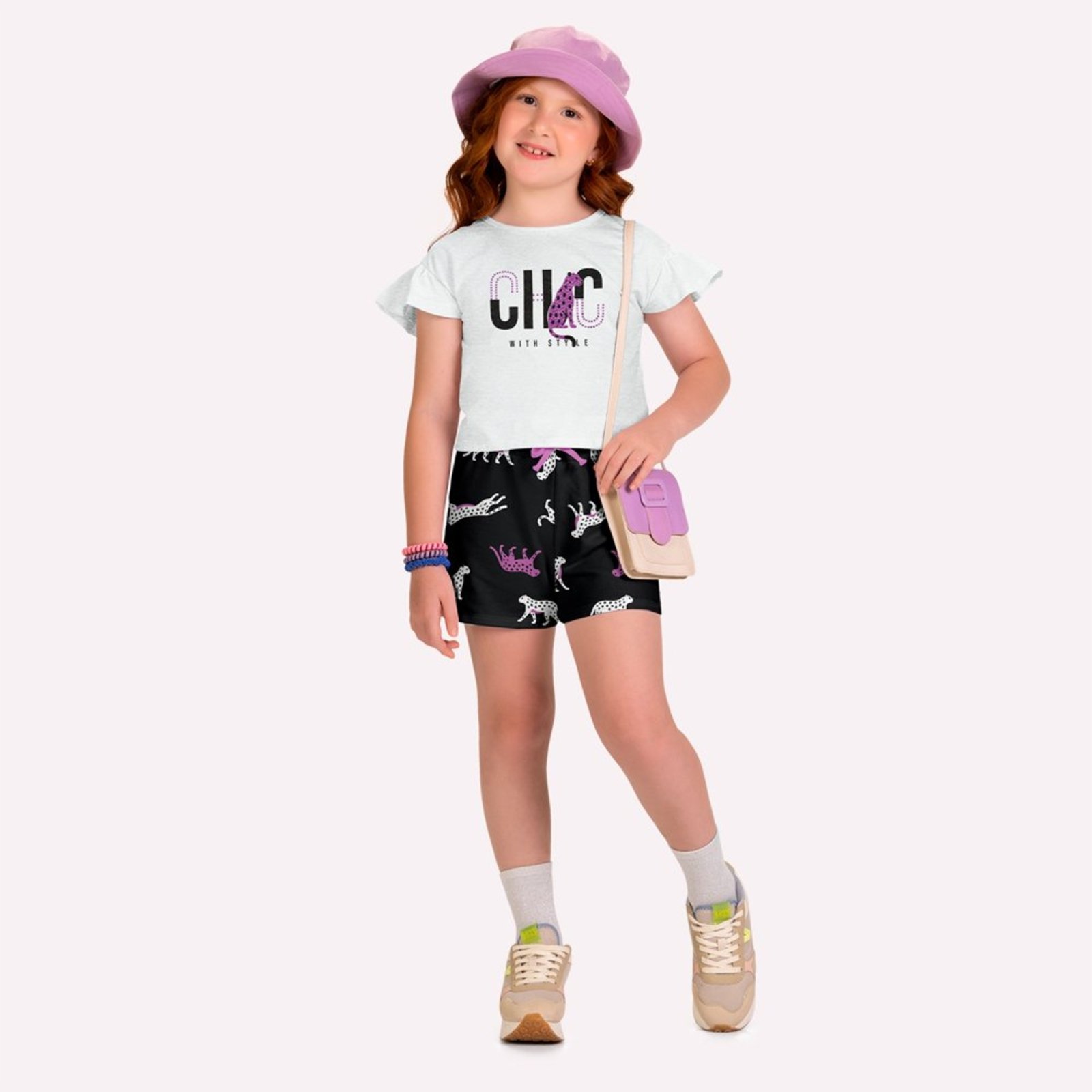 Infantil - Conjunto Menina Onças Kyly