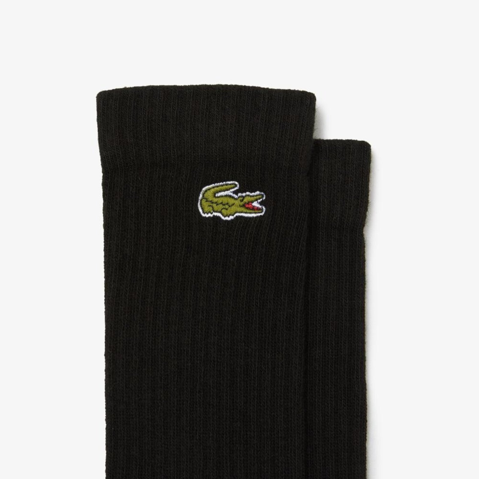 Vista 3 Lacoste Pack Com Três Meias Masculinas De Cano Longo Sport Lacoste preto