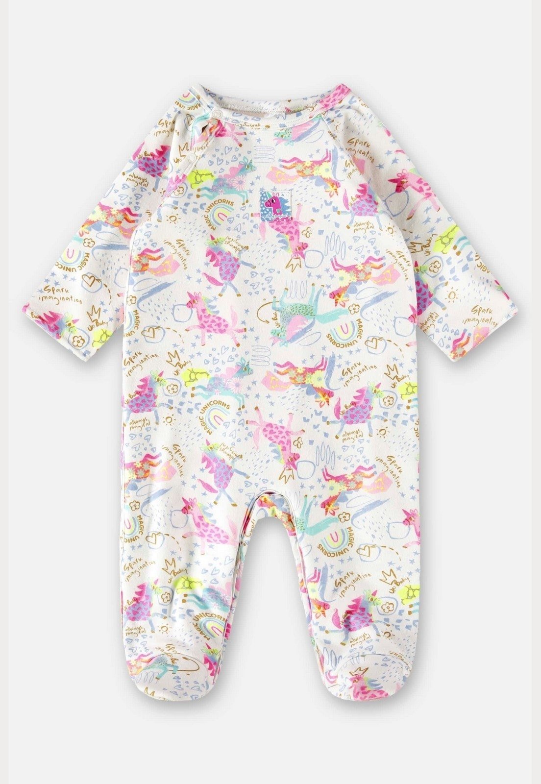Infantil – Macacão em Suedine Unissex para Up Baby Branco