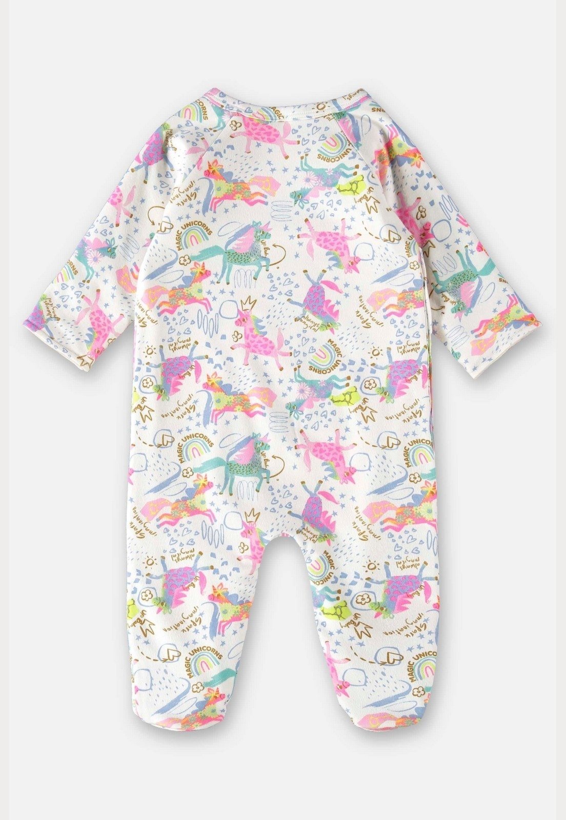 Vista 3 Infantil - Macacão em Suedine Unissex para Up Baby branco Up Baby branco