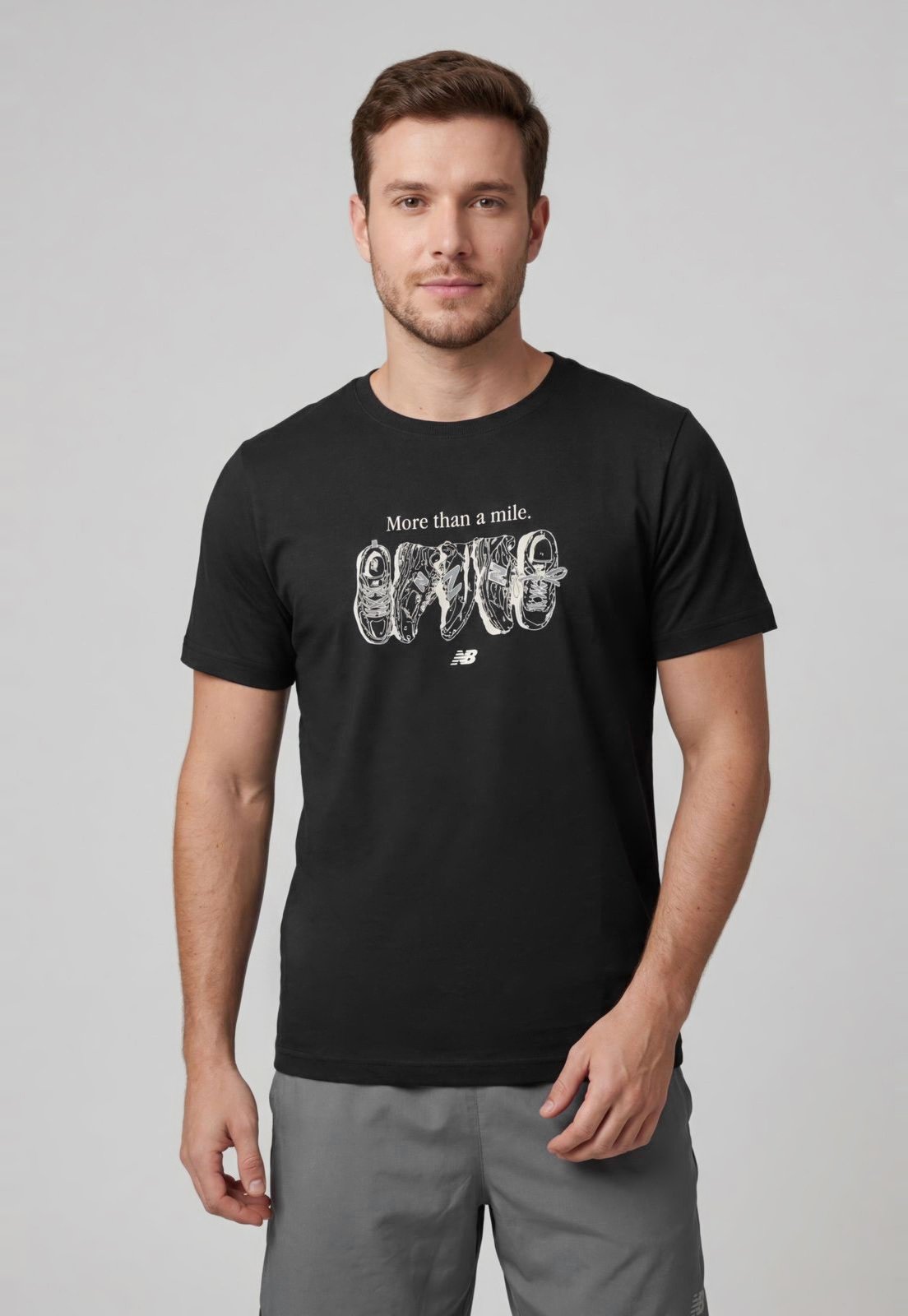 Camiseta Masculina New Balance Nb Miler Preta